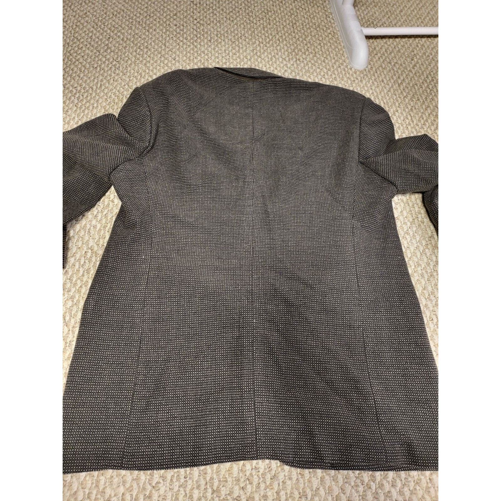 Armani Collezioni Giorgio Armani Collezioni Navy Brown Wool Blazer 54 Size 54R - 8 Thumbnail