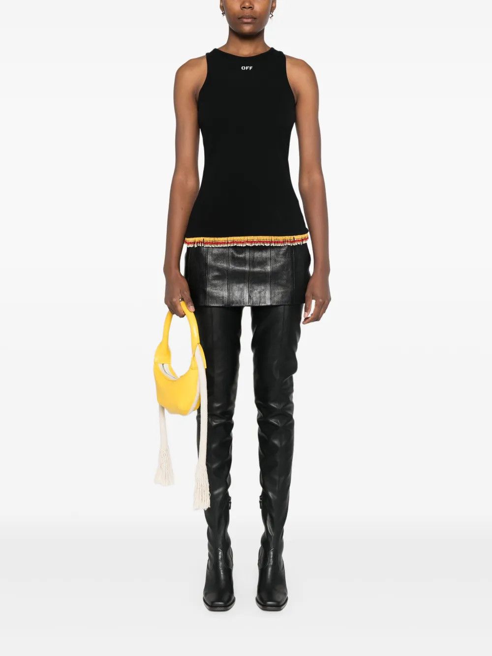 Off-White o1y1225 Logo Tank Top in Black Size M / US 6-8 / IT 42-44 - 5 Thumbnail