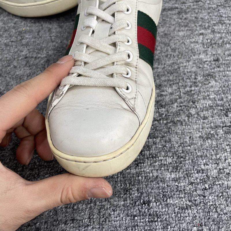 Gucci Gucci Ace Leather Low-Top Fashion Sneakers -2508 Size US 7.5 / EU 40-41 - 2 Thumbnail