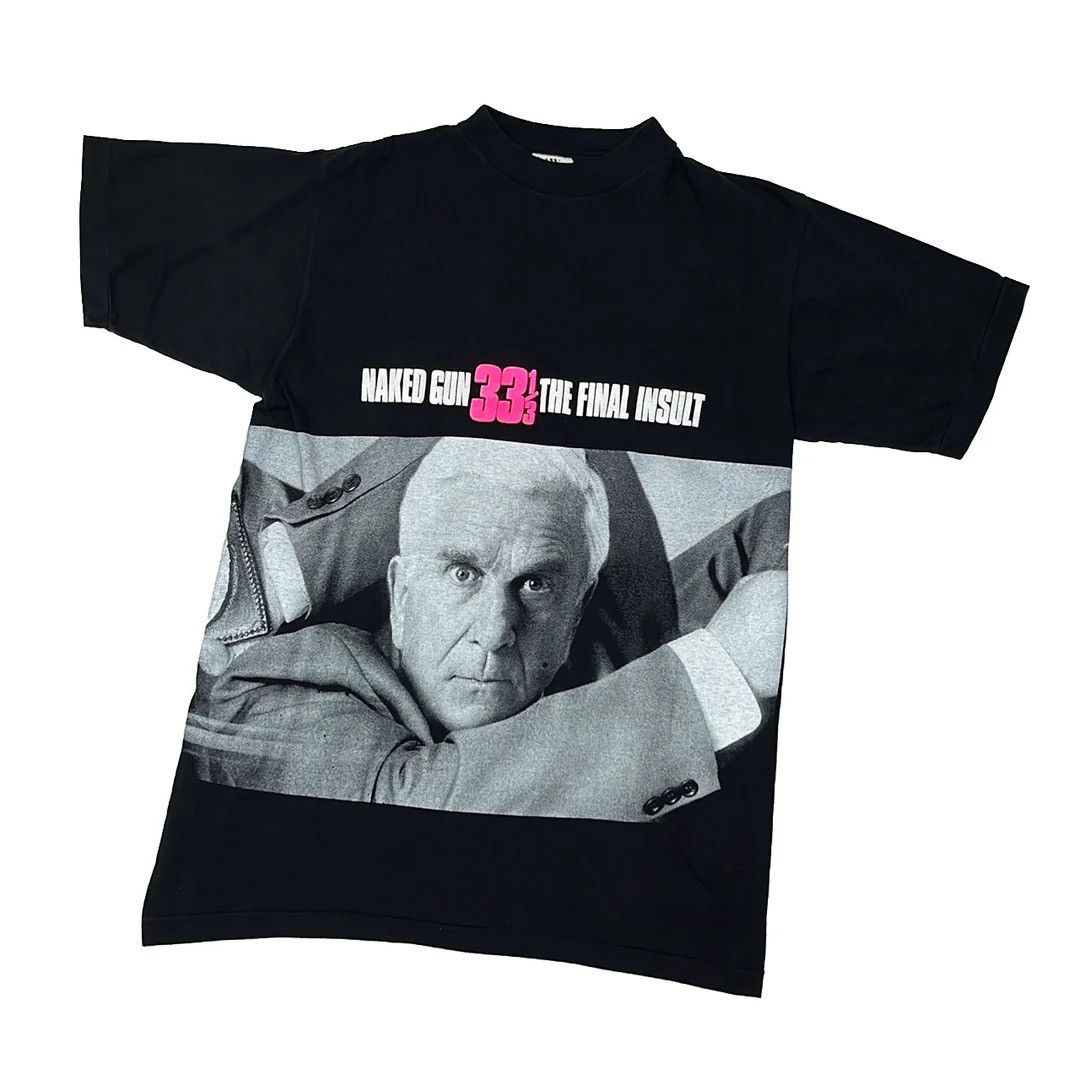 Vintage Naked Gun The Final Insult 1994 Vintage Movie Promo T-Shirt Size US XL / EU 56 / 4 - 1 Thumbnail