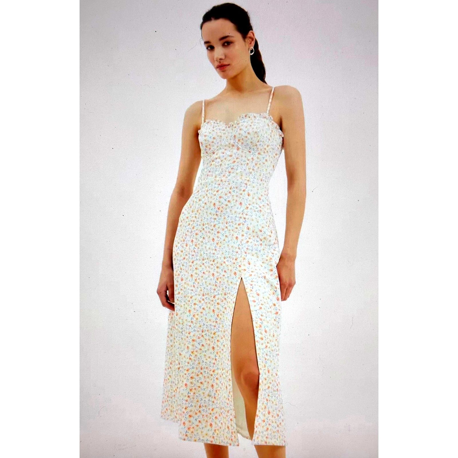 French Connection French Connection Camille Sleeveless Floral Midi Dress 6 Size M / US 6-8 / IT 42-44 - 3 Thumbnail
