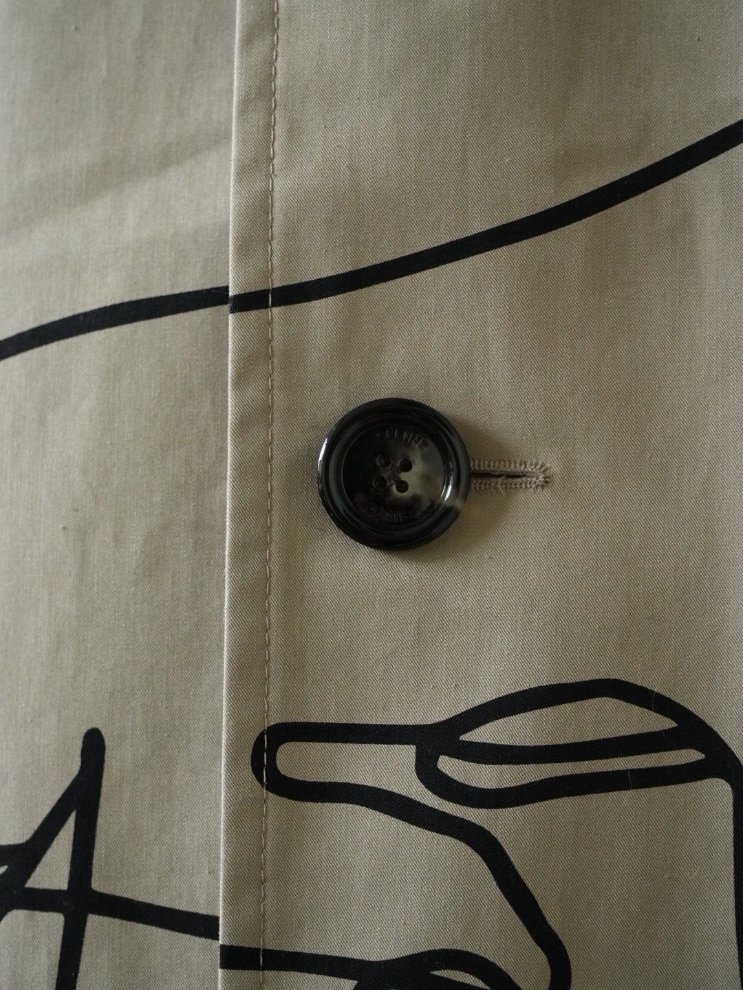 Celine Celine Printed Cotton-Gabardine Trench Coat In Neutrals Size US M / EU 48-50 / 2 - 9 Thumbnail