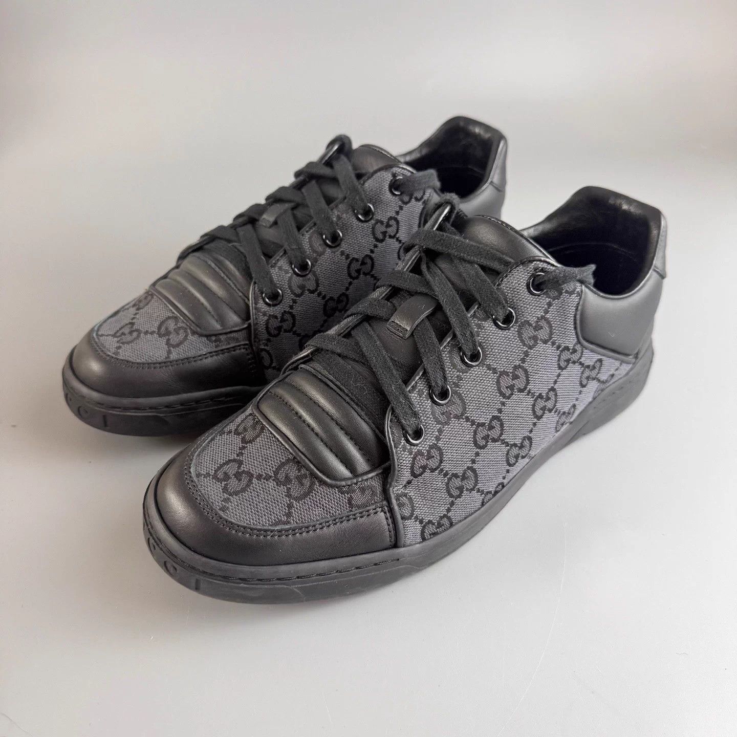 Gucci black double G print sneakers EUR 38.5