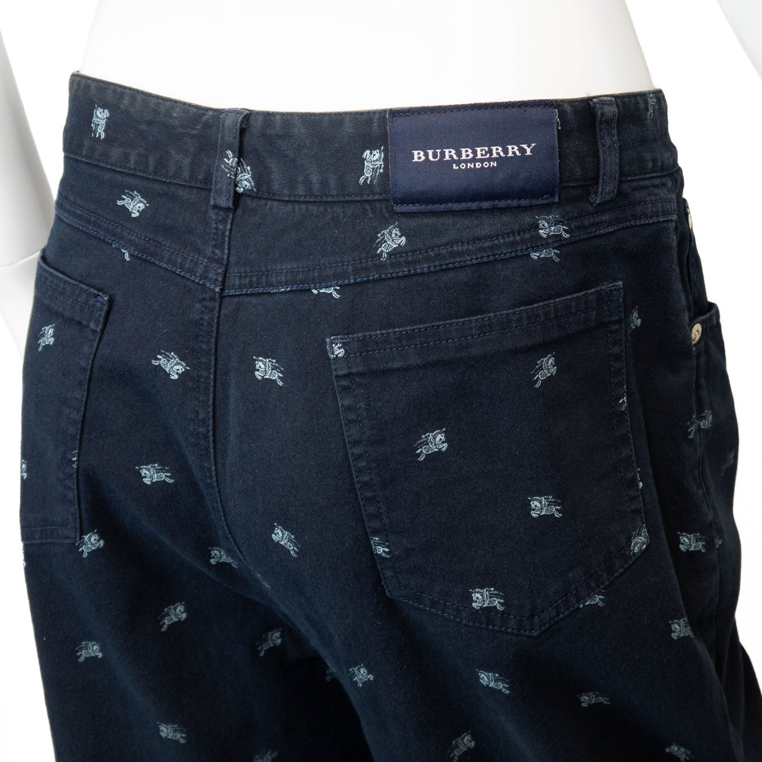 Burberry BURBERRY Monogram Pants Blue Vintage 00s Size 30" / US 8 / IT 44 - 7 Thumbnail