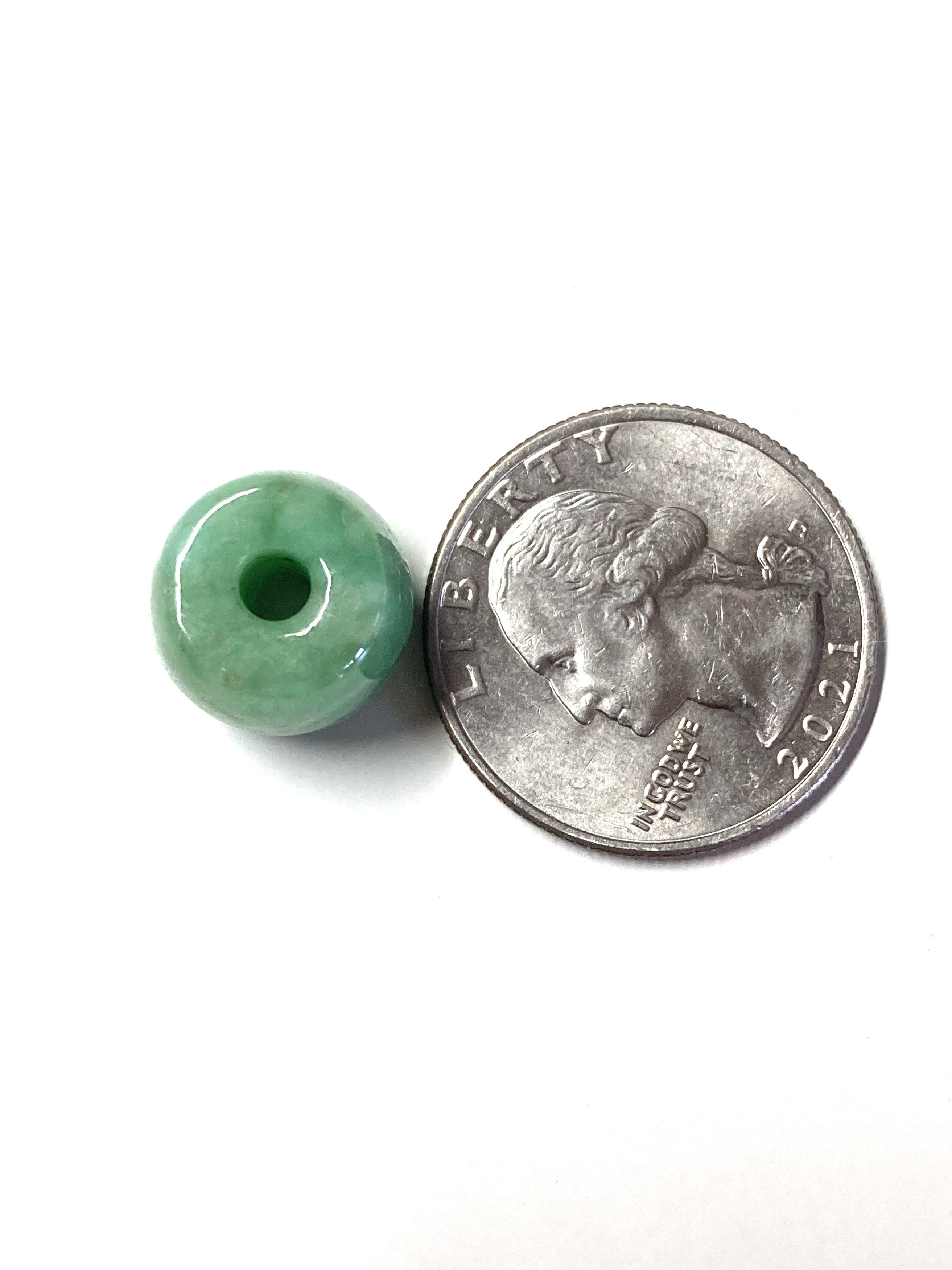 Other 60011 Certified Jadeite jade Green 12mm Bead pendant Size ONE SIZE - 5 Thumbnail