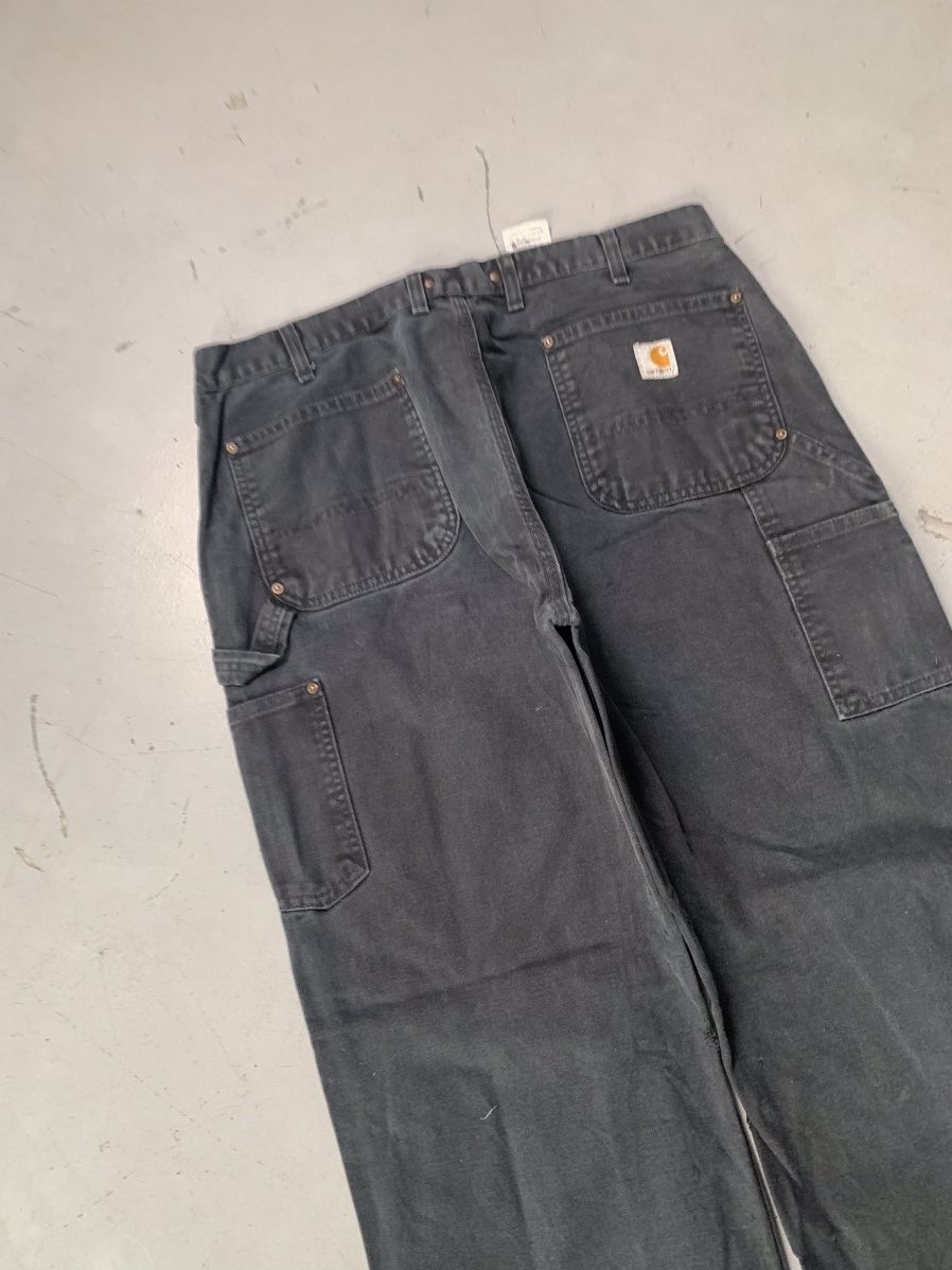 Carhartt Vintage sunfade Carhartt b11 Blk double knee denim Size US 36 / EU 52 - 9 Thumbnail