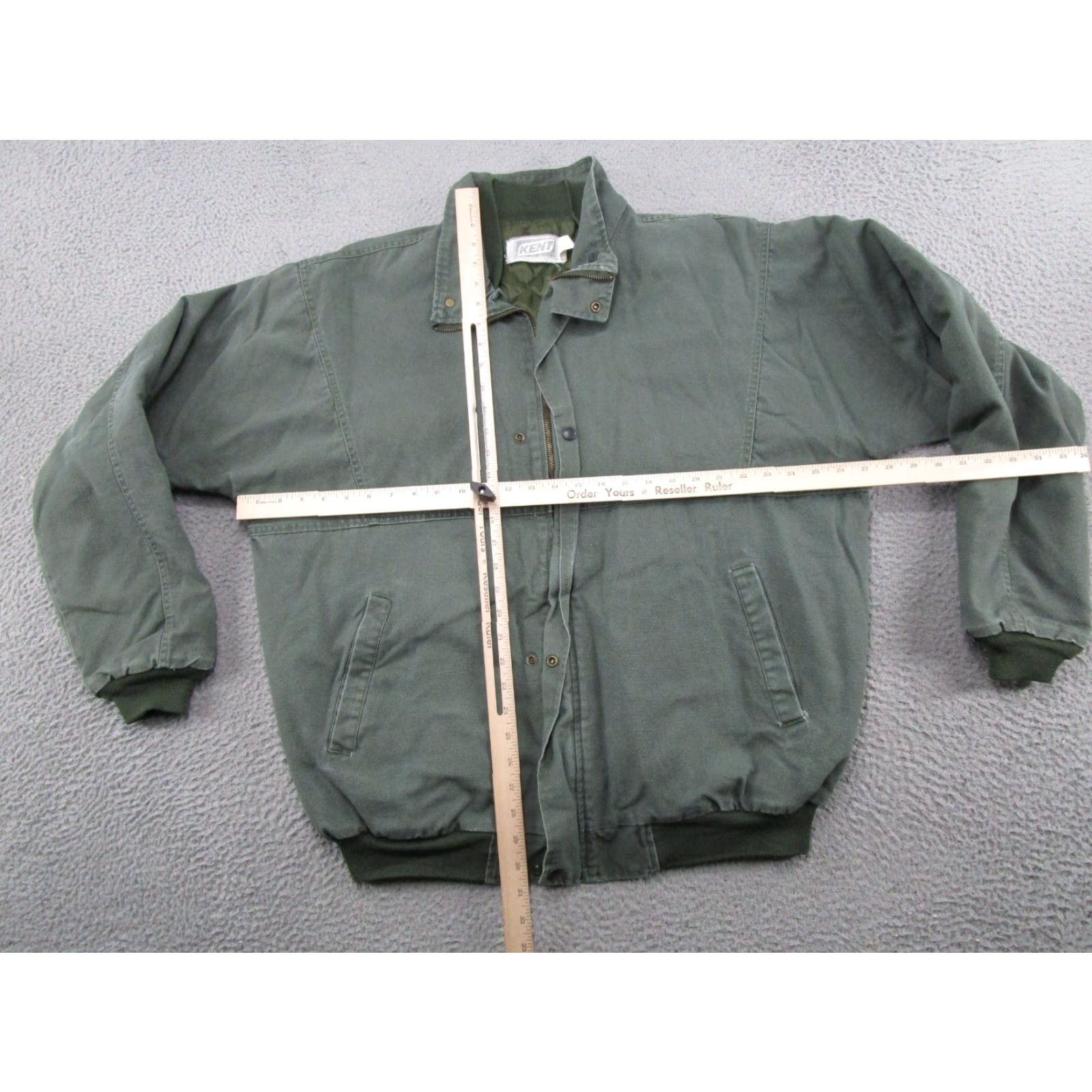 Vintage VINTAGE Kent Green Canvas Full Zip Insulated Jacket Mens XL Tall Farmer Read Size US XL / EU 56 / 4 - 5 Thumbnail