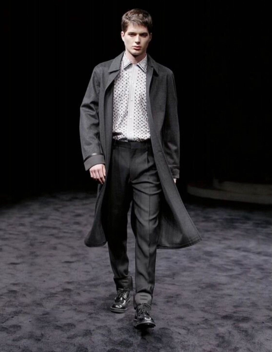 Prada Prada FW2009 Runway Wool Belt Detail Heavy Coat Size US L / EU 52-54 / 3 - 1 Thumbnail