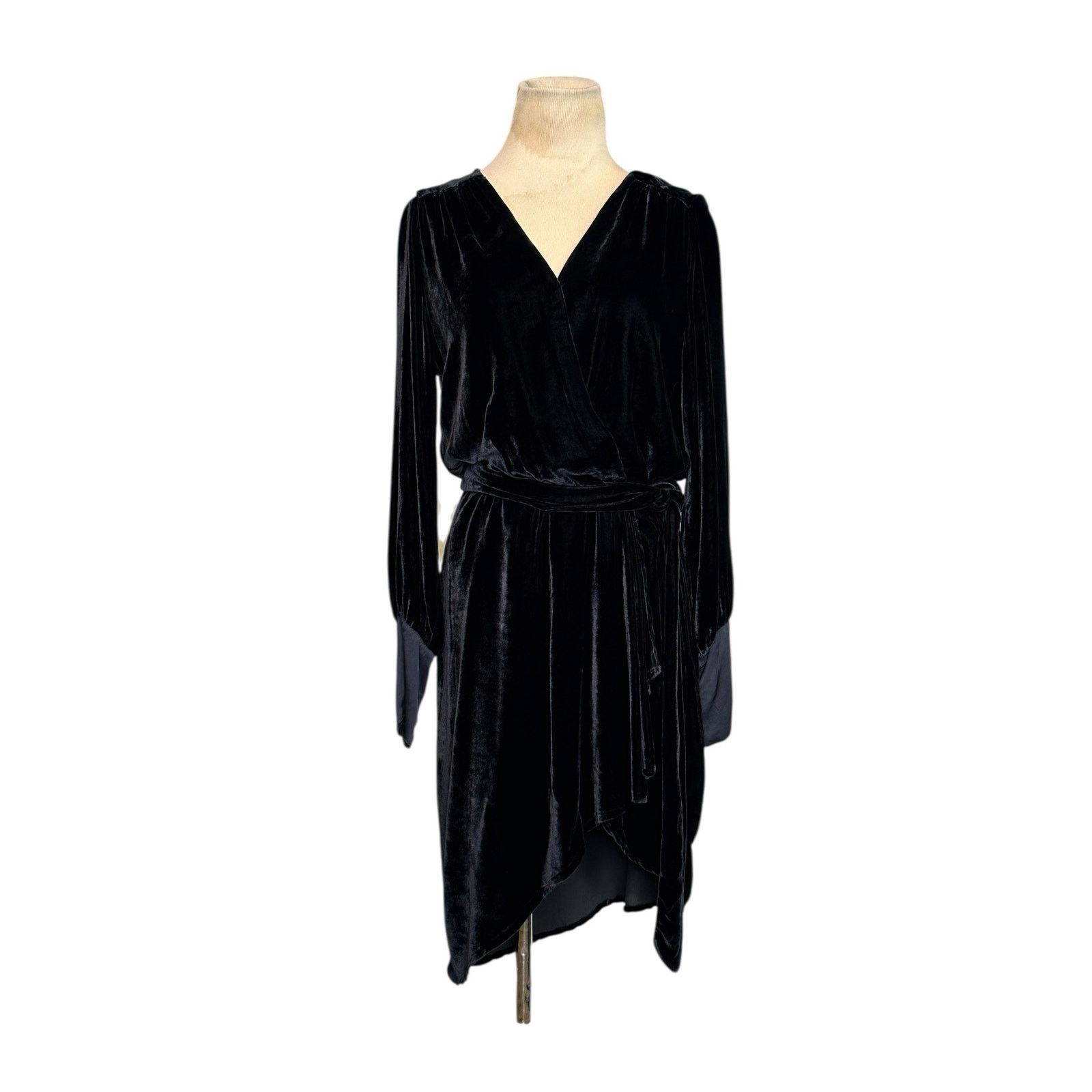 Young Fabulous & Broke Young Broke Fabulous velvet long sleeves belted dress Small Size S / US 4 / IT 40 - 20 Thumbnail