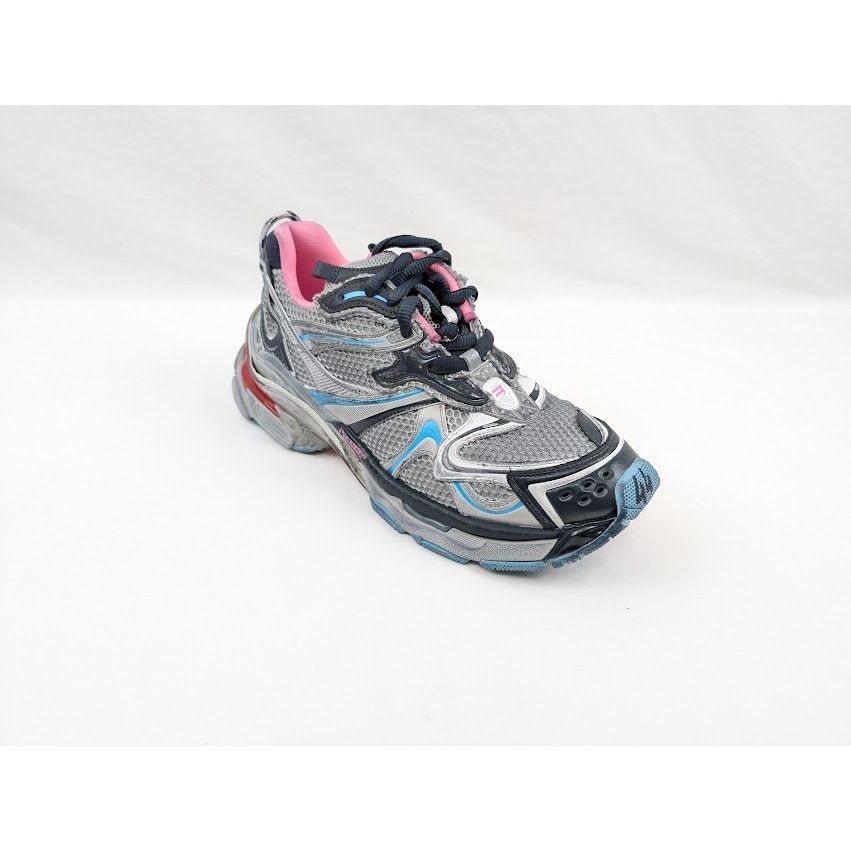 Balenciaga o1rshd1 Runner 2 Mesh/Pu/W Sneakers in Grey/Blue/Pink/Red Size US 11 / EU 44 - 1 Thumbnail