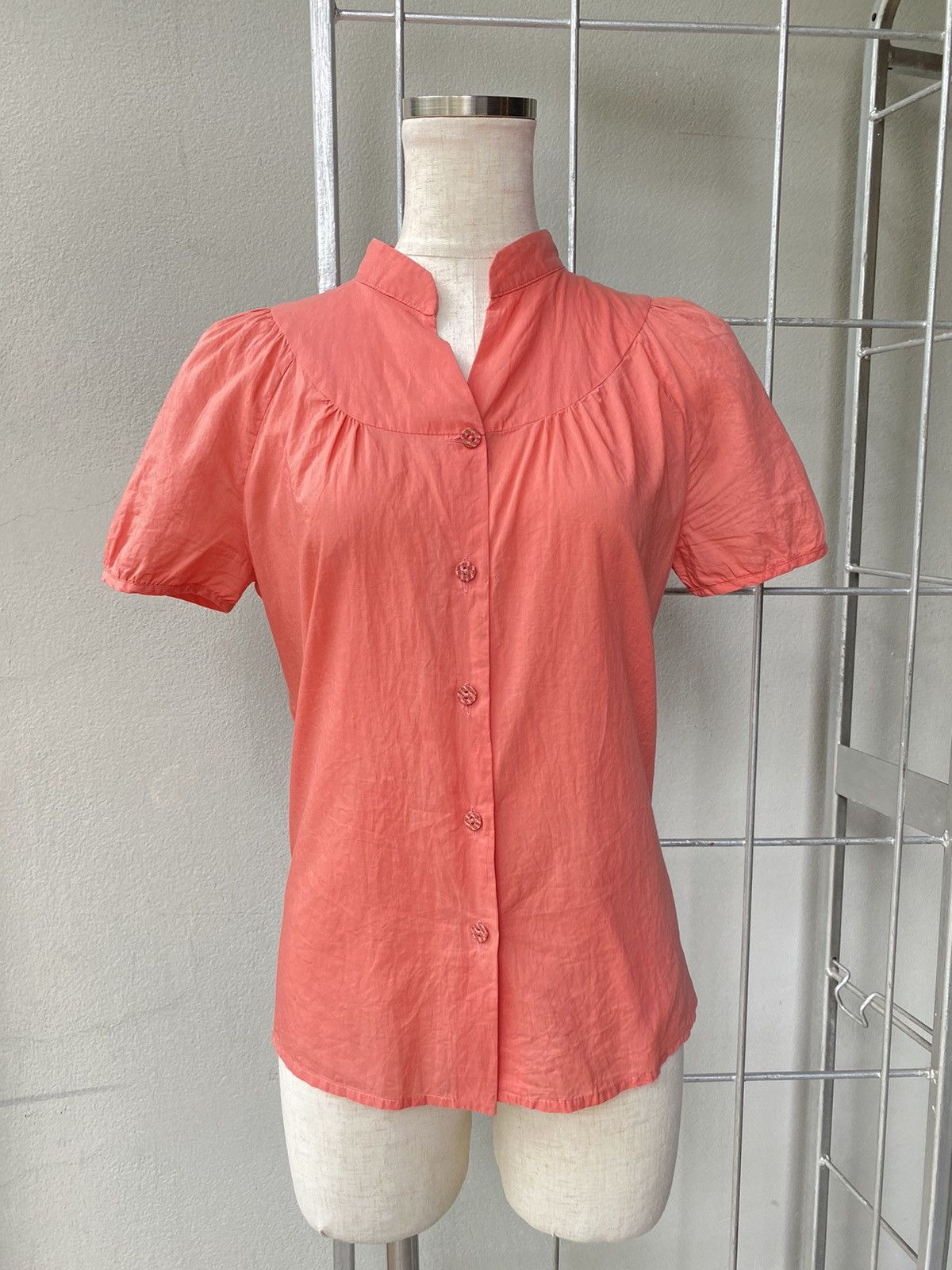 Fendi FENDI FENDISSIME Mandarin orange blouse Size S / US 4 / IT 40 - 3 Thumbnail