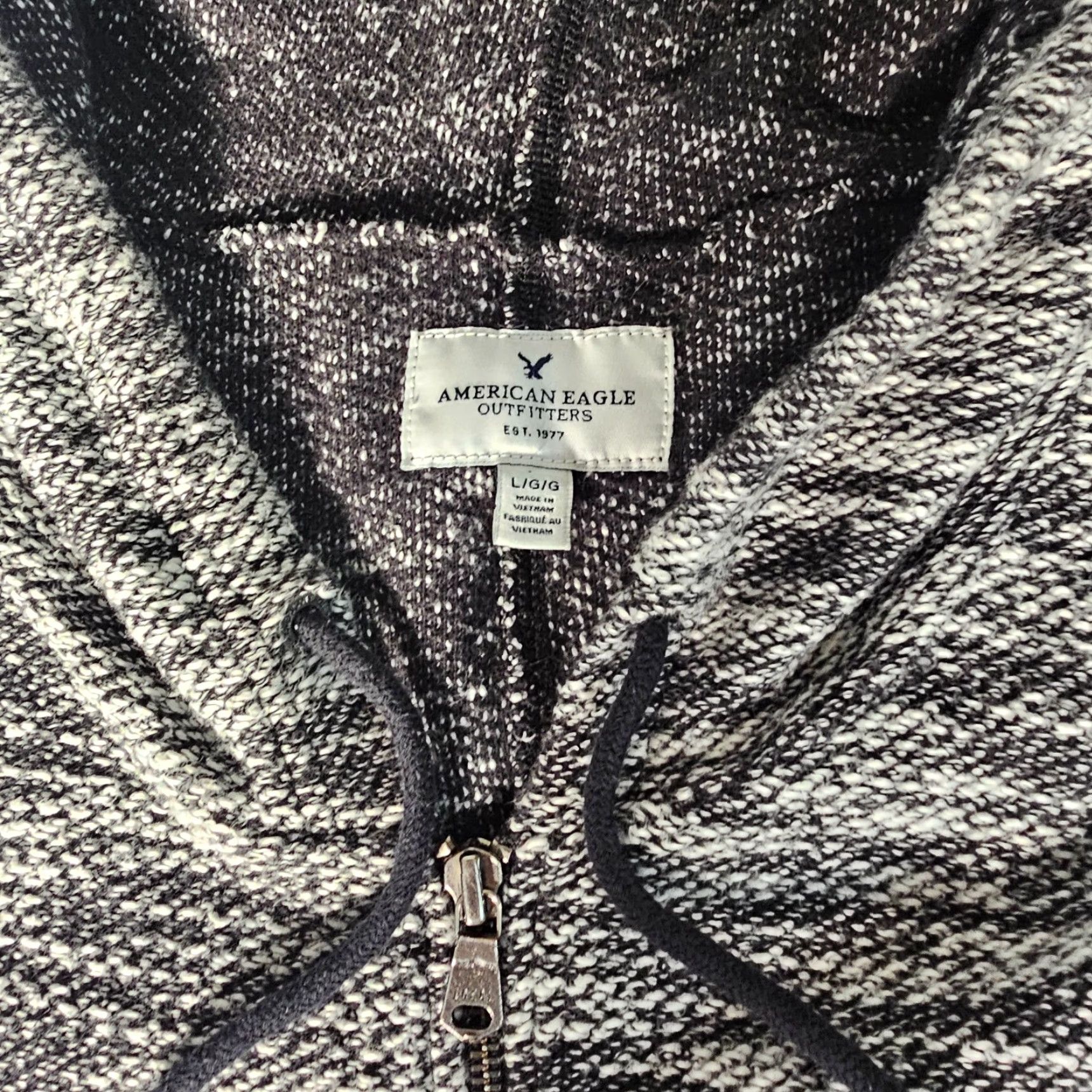 American Eagle Outfitters American Eagle Outfitters Full Zip Hoodie Hooded Sweatshirt Women L Heather Gray Size L / US 10 / IT 46 - 2 Thumbnail