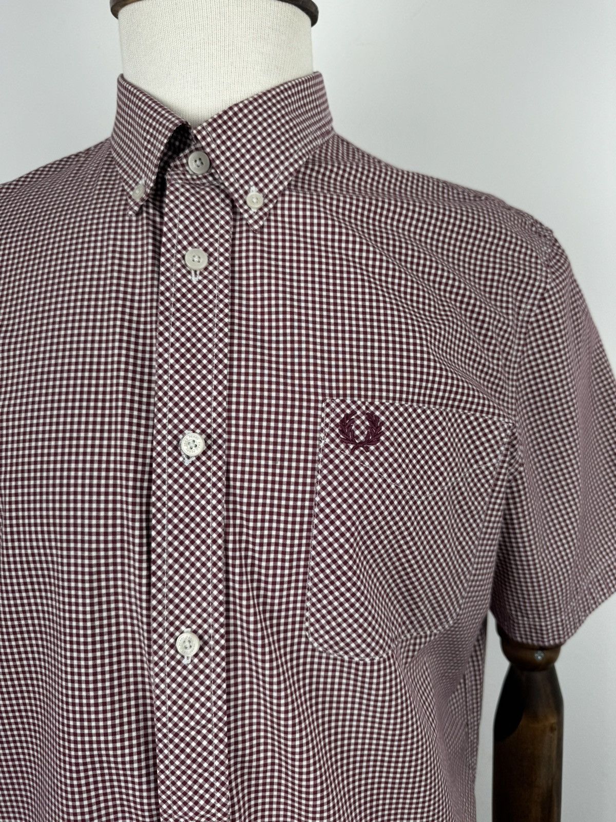 Fred Perry Men’s Fred Perry Plaid Short Sleeve Shirt size XL Size US XL / EU 56 / 4 - 3 Thumbnail