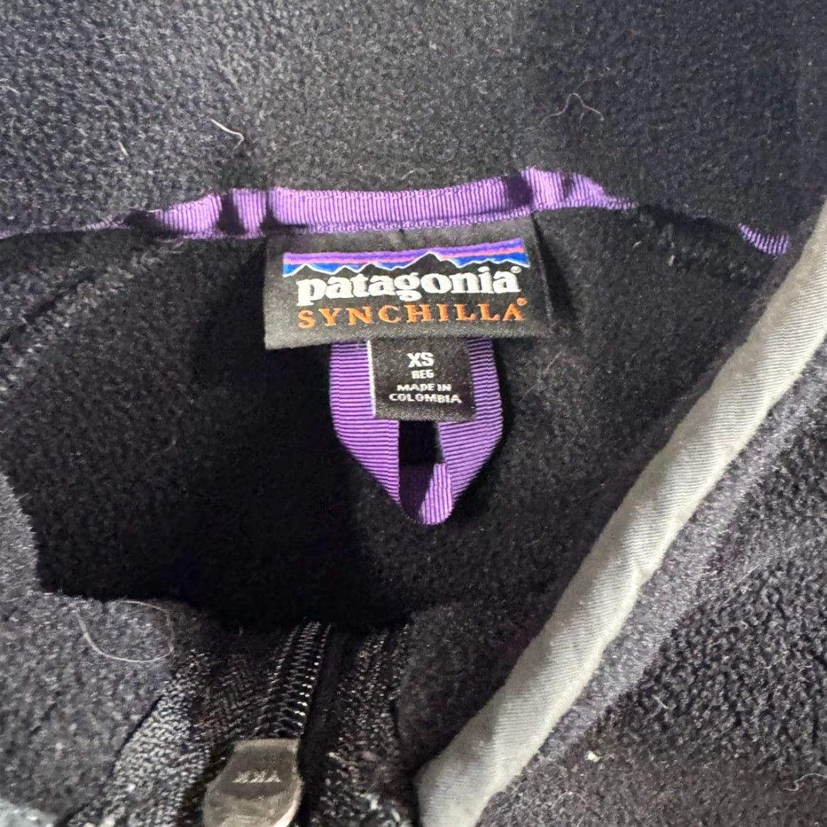 Patagonia VINTAGE Patagonia Karstens Synchilla Fleece Jacket Mens XS Black Full Zip Size US XS / EU 42 / 0 - 4 Thumbnail