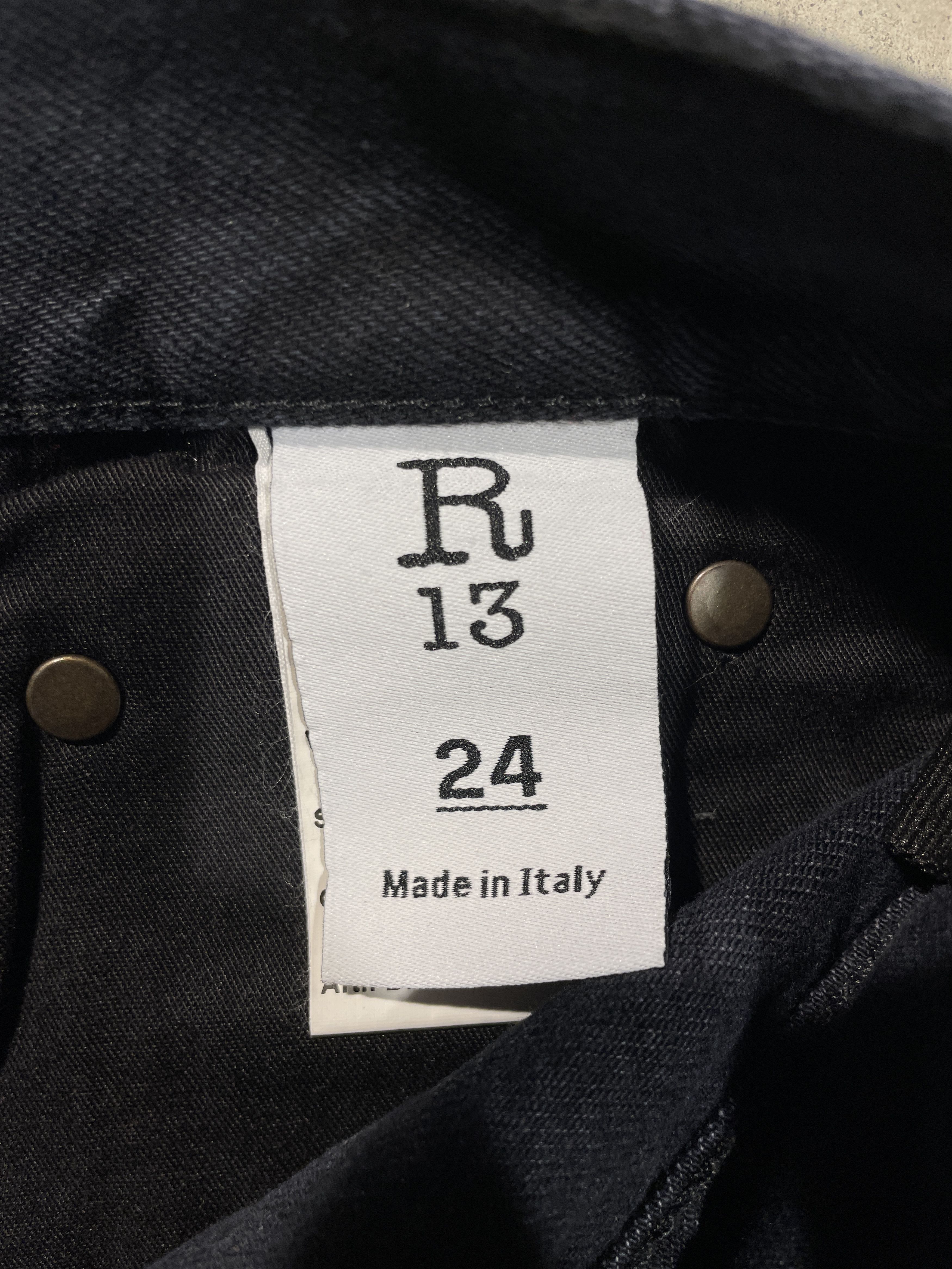 R13 R13 Boyfriend - JAKE BLACK Jeans Size 24" / US 00 / IT 34 - 11 Thumbnail