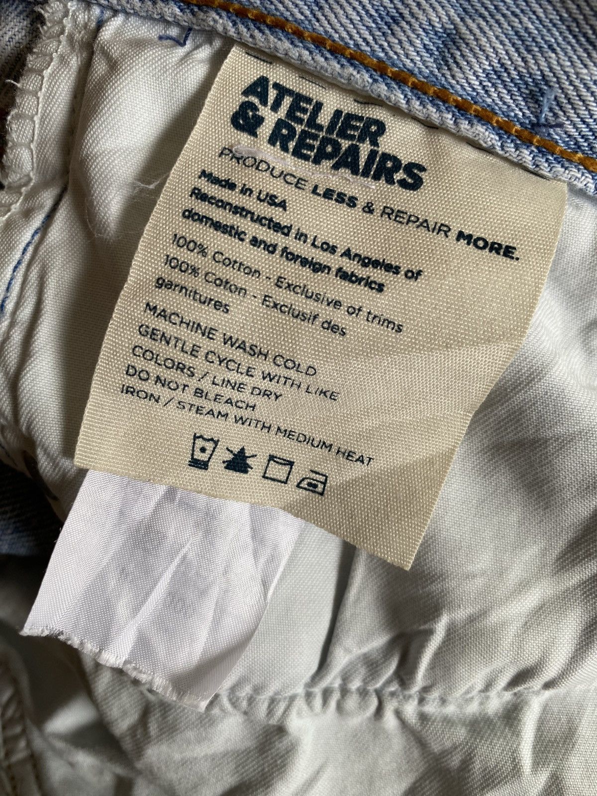 Atelier & Repairs × Levi's × Vintage Vintage Levi's 501 Patchwork Denim Jeans Reworked 31x30 Size US 28 / EU 44 - 7 Thumbnail