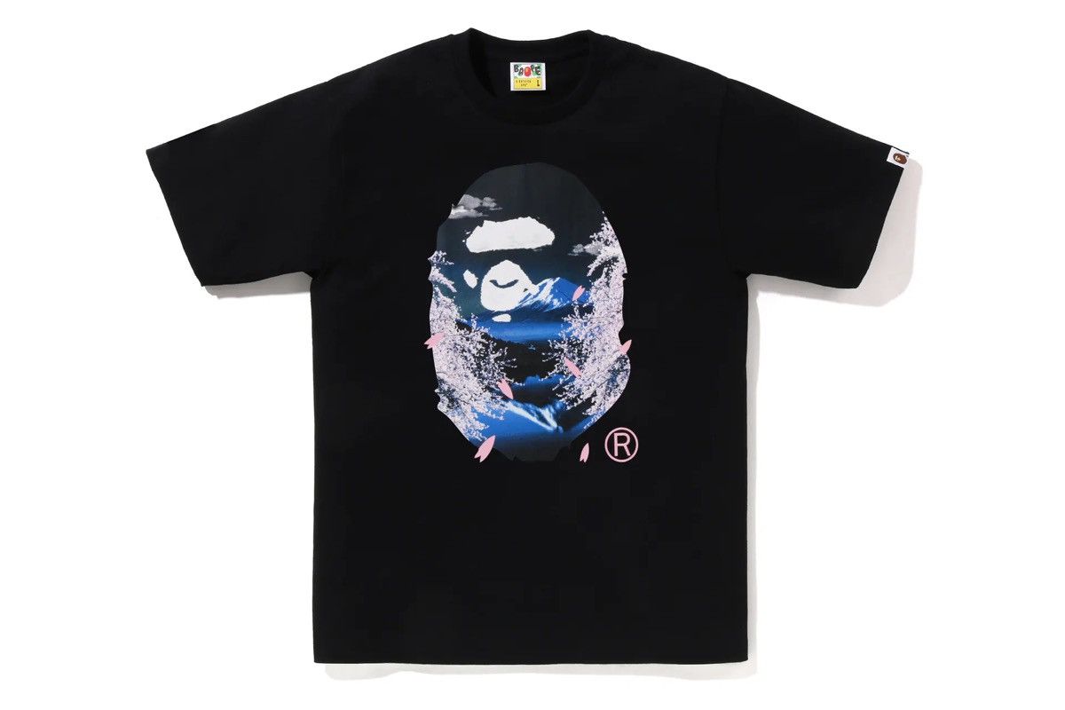 Bape Sakura Photo Ape Head Tee Size US XXL / EU 58 / 5 - 3 Thumbnail