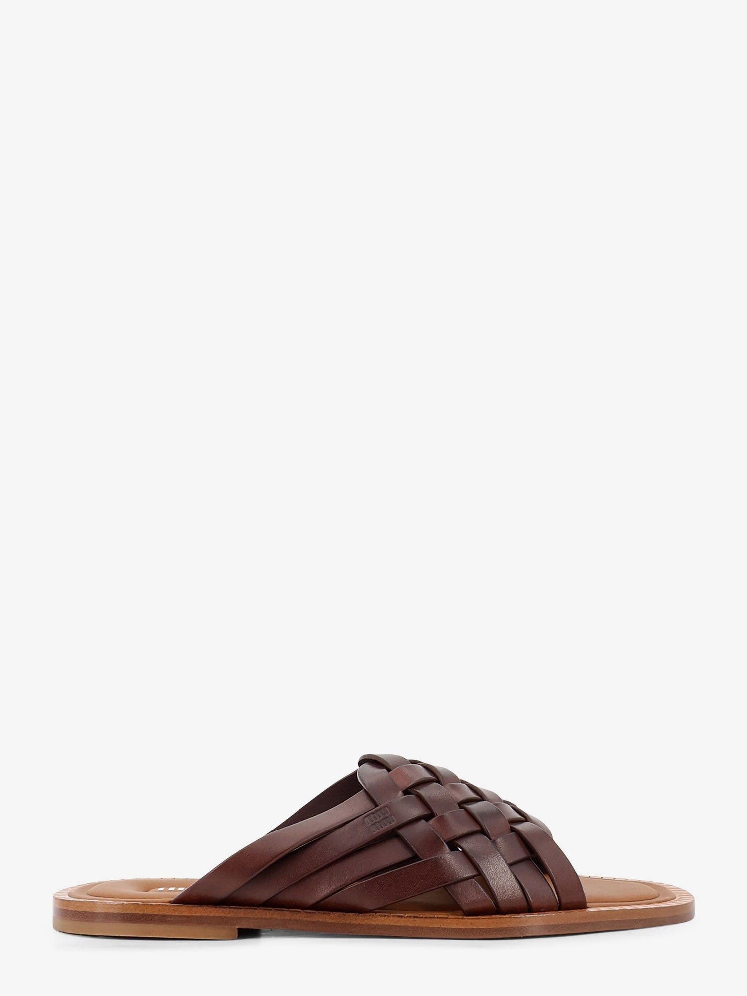 Miu Miu Leather Sandals Size US 11 / IT 41 - 1 Thumbnail