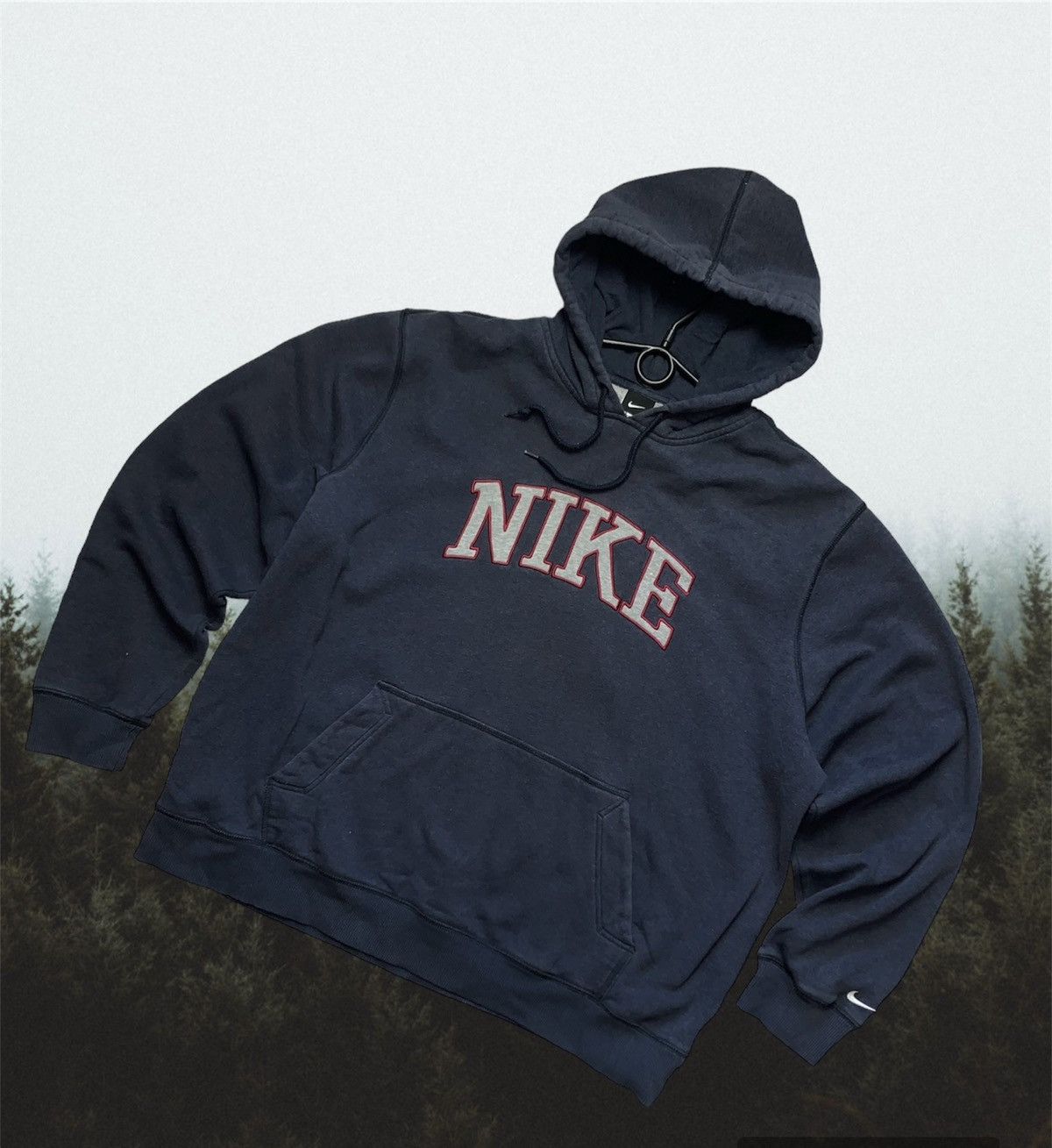 Nike × Vintage Vintage Hoodie Nike big logo size XXL Size US XXL / EU 58 / 5 - 1 Thumbnail