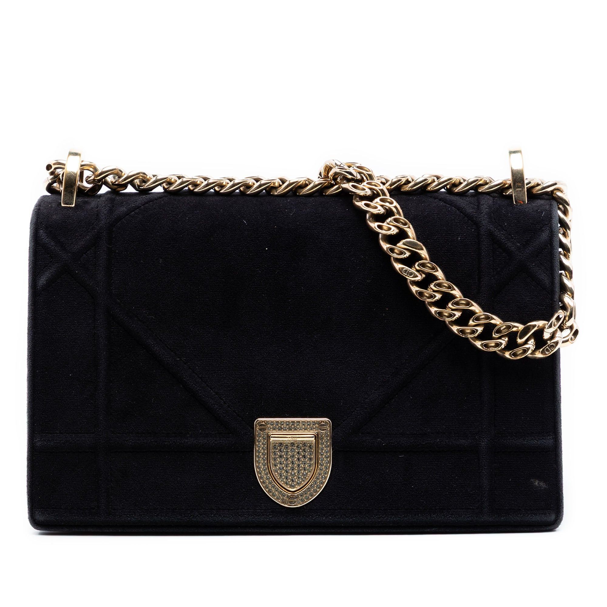 Dior Small Velvet Diorama Flap Size ONE SIZE - 1 Thumbnail