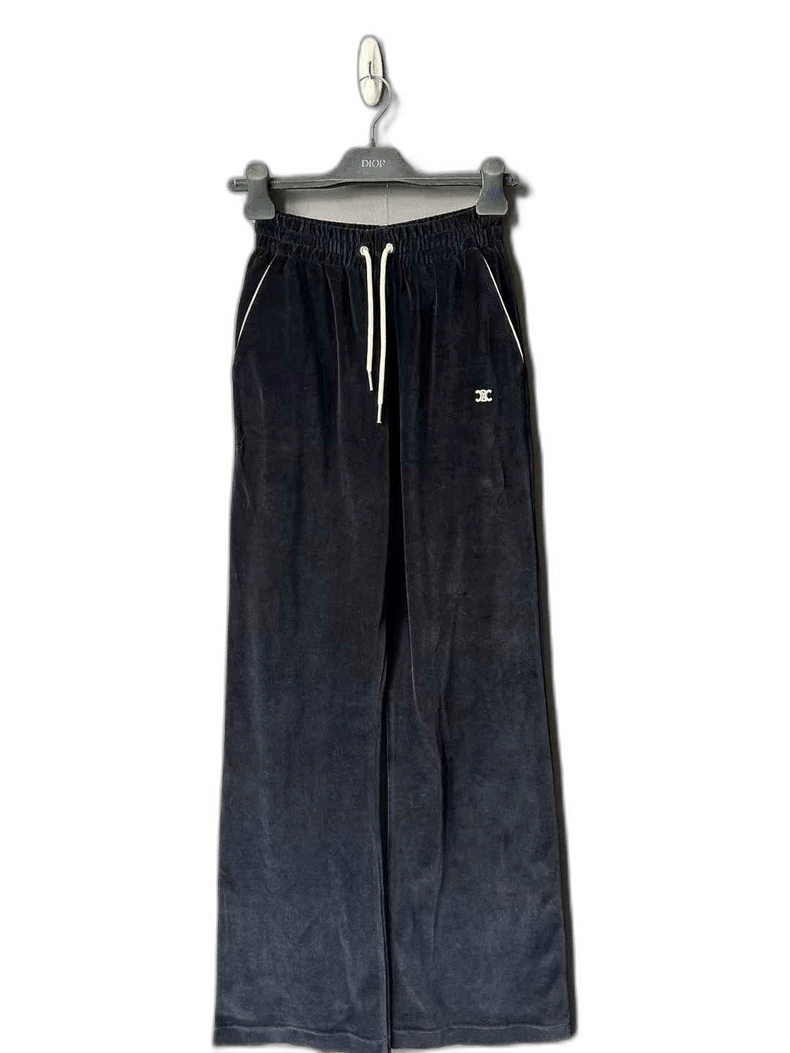 Celine Black Velvet Trousers from Celine Size US 26 / EU 42 - 1 Thumbnail