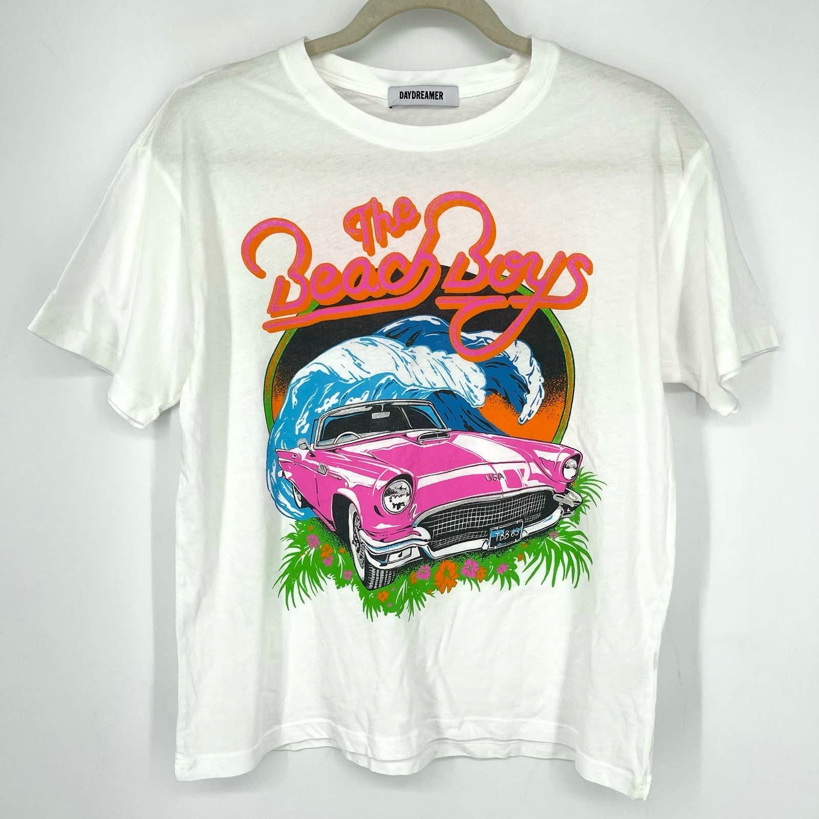 Daydreamer Daydreamer The Beach Boys Surf USA Boyfriend Tee XS White Size XS / US 0-2 / IT 36-38 - 2 Thumbnail