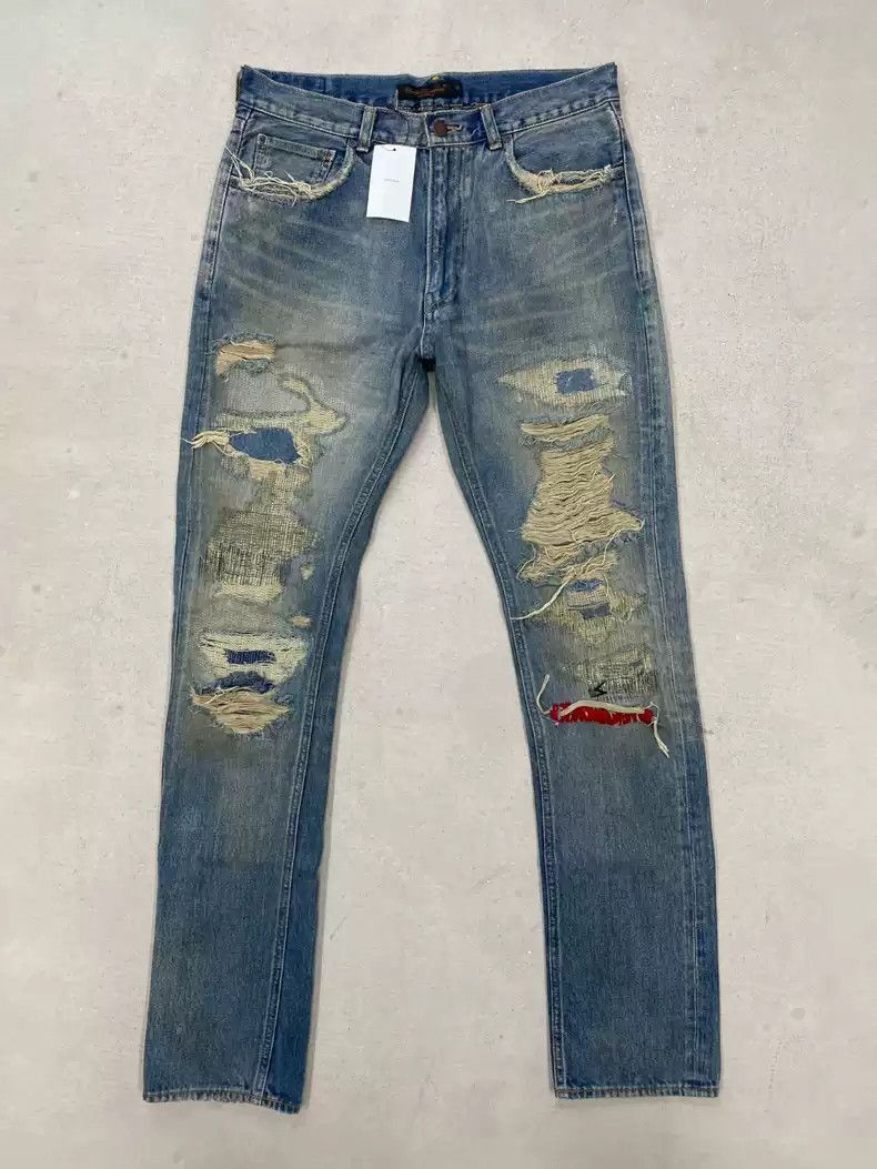 Undercover Undercover68 Cow "But Beautiful" 68 red jeans Size US 32 / EU 48 - 1 Thumbnail