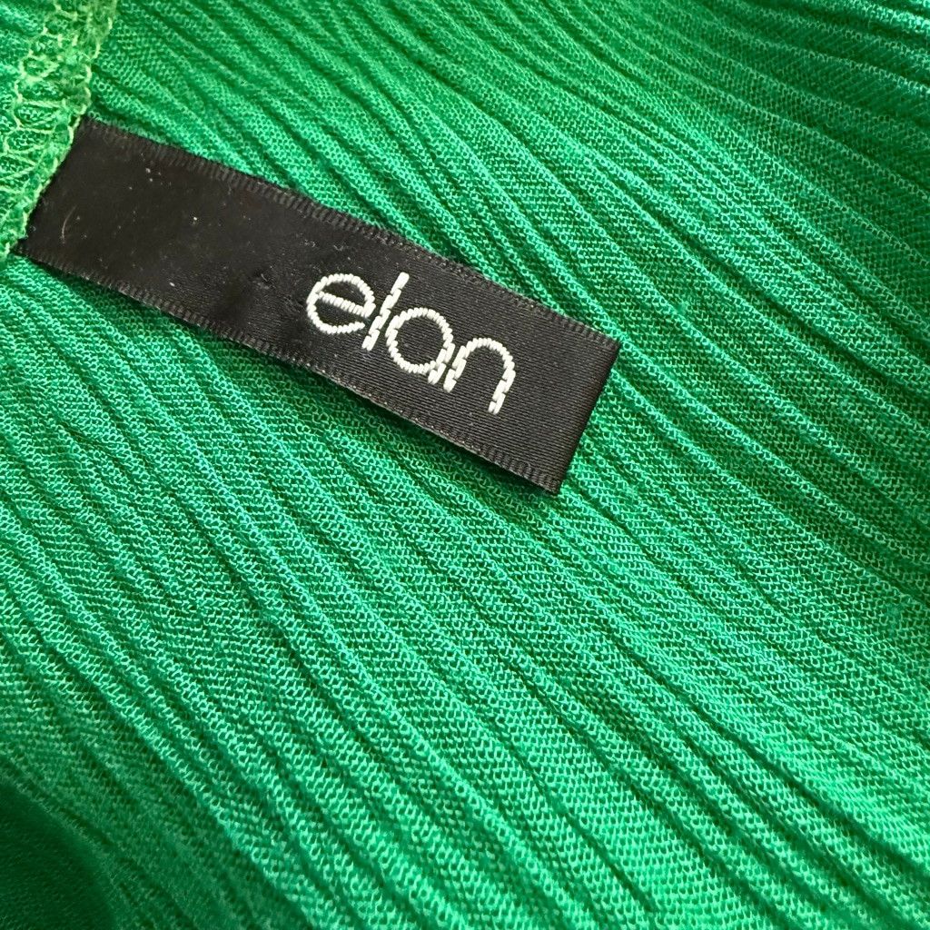 ELAN Y2K green boho jumpsuit pull on style wide legs overalls M Size 27" / US 4 / IT 40 - 8 Thumbnail