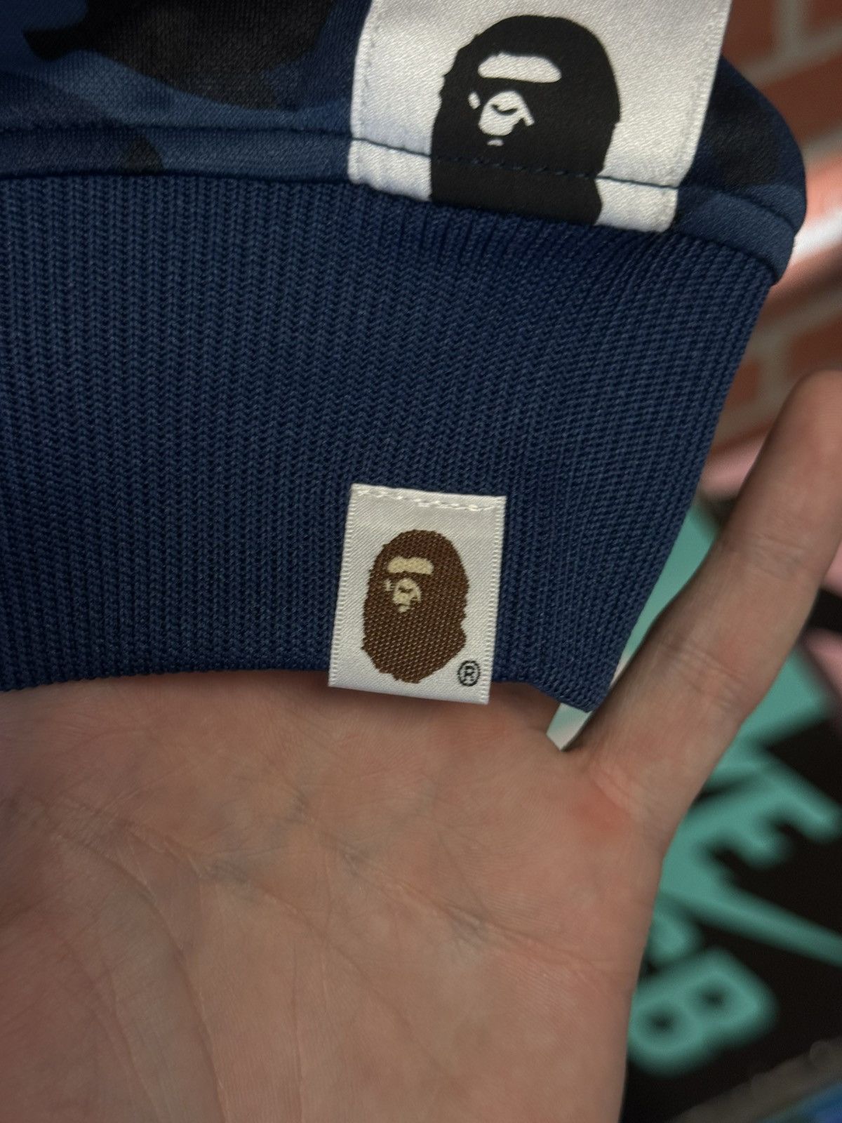 Bape Bape Camo Blue Tape Jersey Zip Up Jacket Size Large (NEW) Size US L / EU 52-54 / 3 - 16 Thumbnail