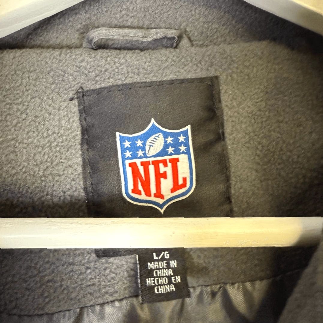 NFL NFL Jacket Vest Men's Large Black New York Giants Vest Jacket Size US L / EU 52-54 / 3 - 3 Thumbnail