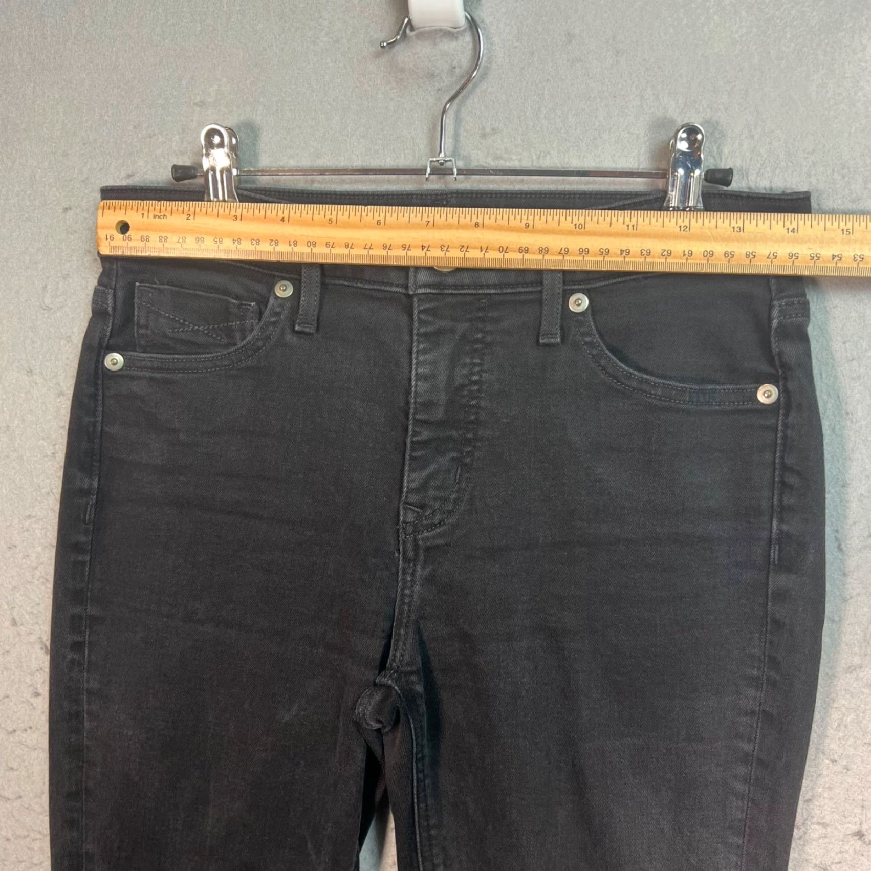 Vintage Revtown Skinny Fit Black Jeans Womens Size 28 Regular Cotton Blend Denim Shirt? Size 28" / US 6 / IT 42 - 6 Thumbnail