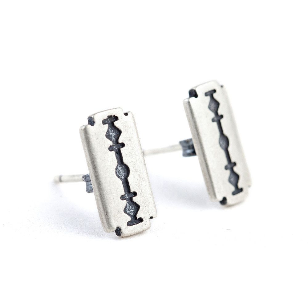 Jewelry Blades Vibe Earrings One Pairs Chrome Jewelry Size ONE SIZE - 5 Thumbnail