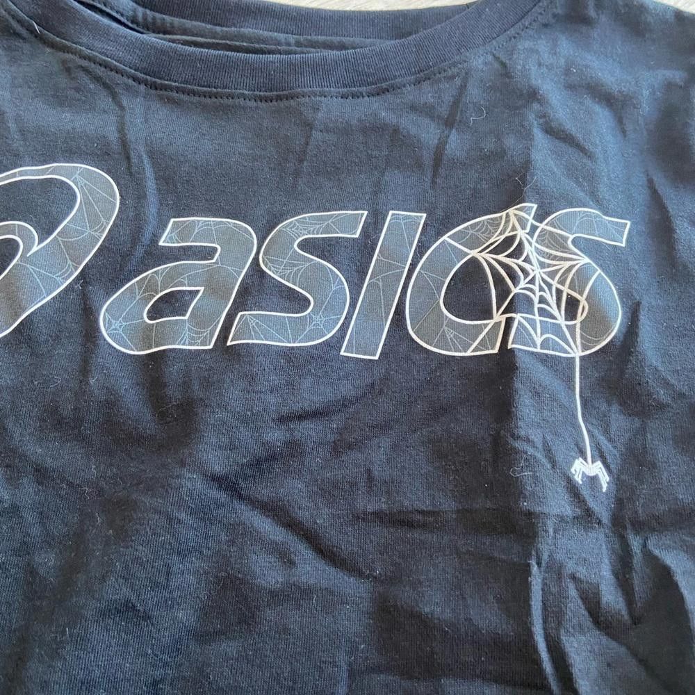 Asics Asics Black Halloween Spider Logo Short Sleeve Shirt Size S / US 4 / IT 40 - 3 Thumbnail