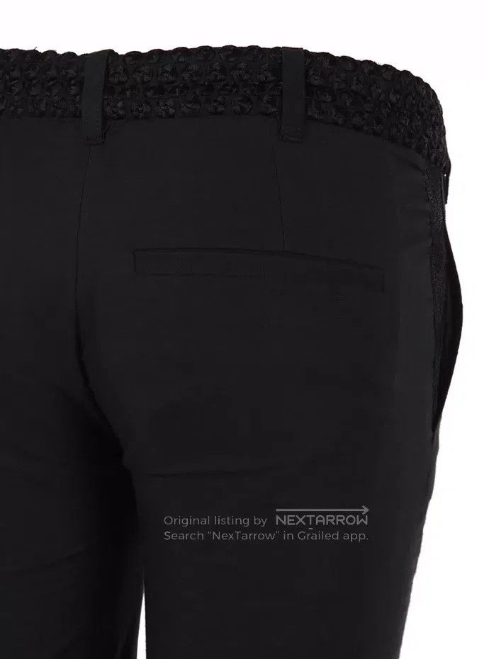 Ann Demeulemeester Ann Demeulemeester 36 black embroidered woven belt pants Size 24" / US 00 / IT 34 - 4 Thumbnail
