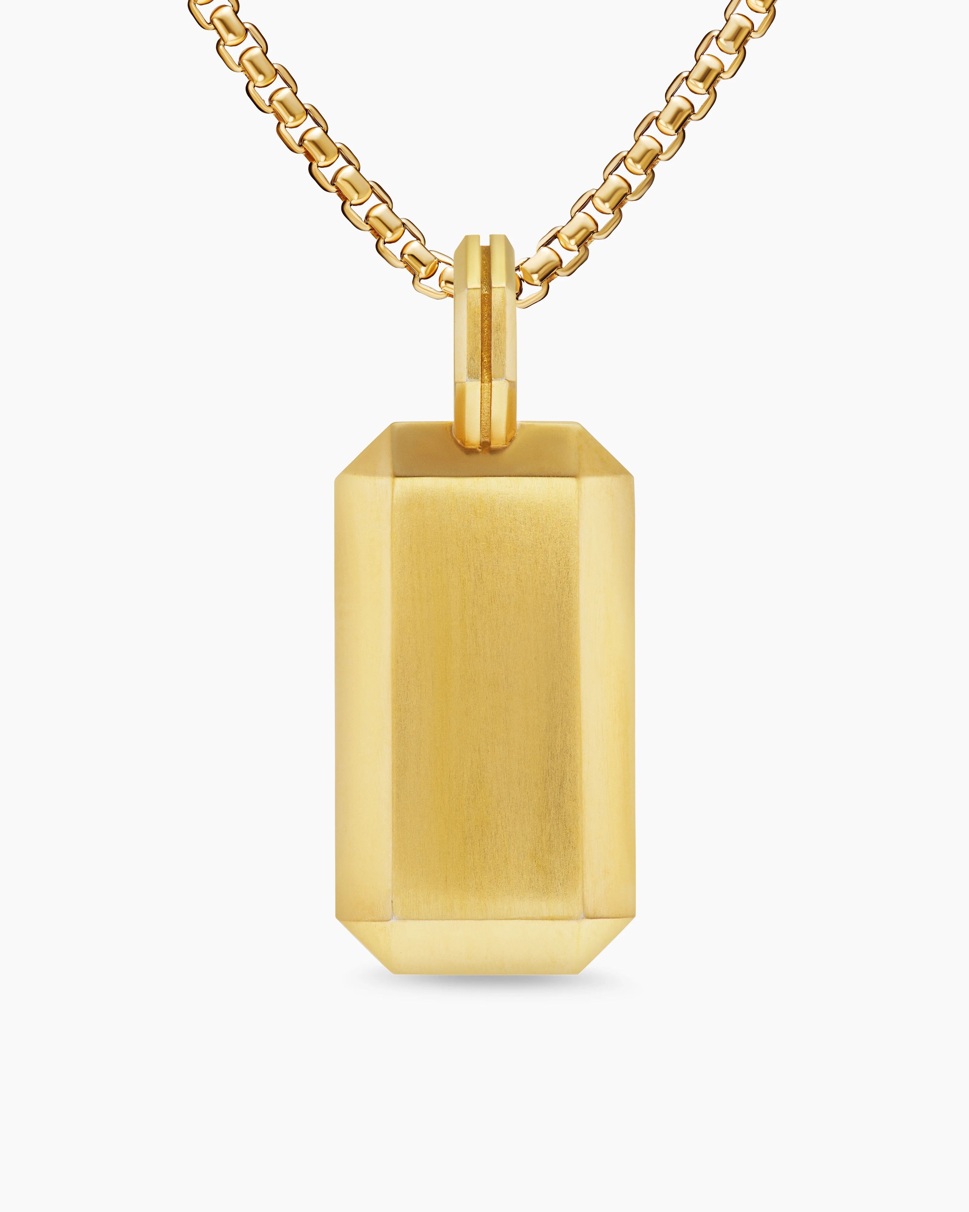 David Yurman oc11z0625 Size: OS / Octagonal Tag Necklace in Gold/Silver Size ONE SIZE - 4 Thumbnail