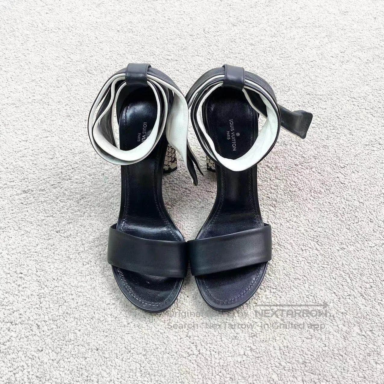 Louis Vuitton Louis Vuitton Snakeskin heeled sandals| Size US 7 / IT 37 - 2 Thumbnail