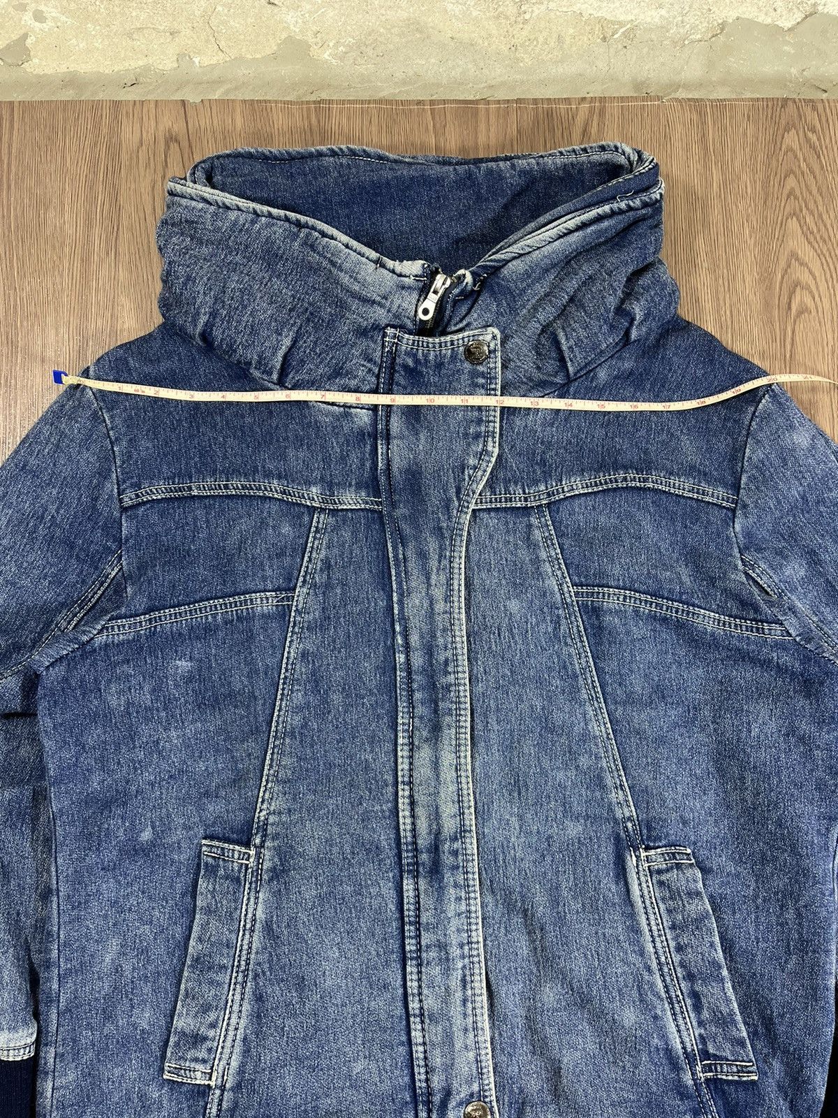 Japanese Brand Private Pause Bono Sweat Denim Jacket Size US L / EU 52-54 / 3 - 12 Thumbnail