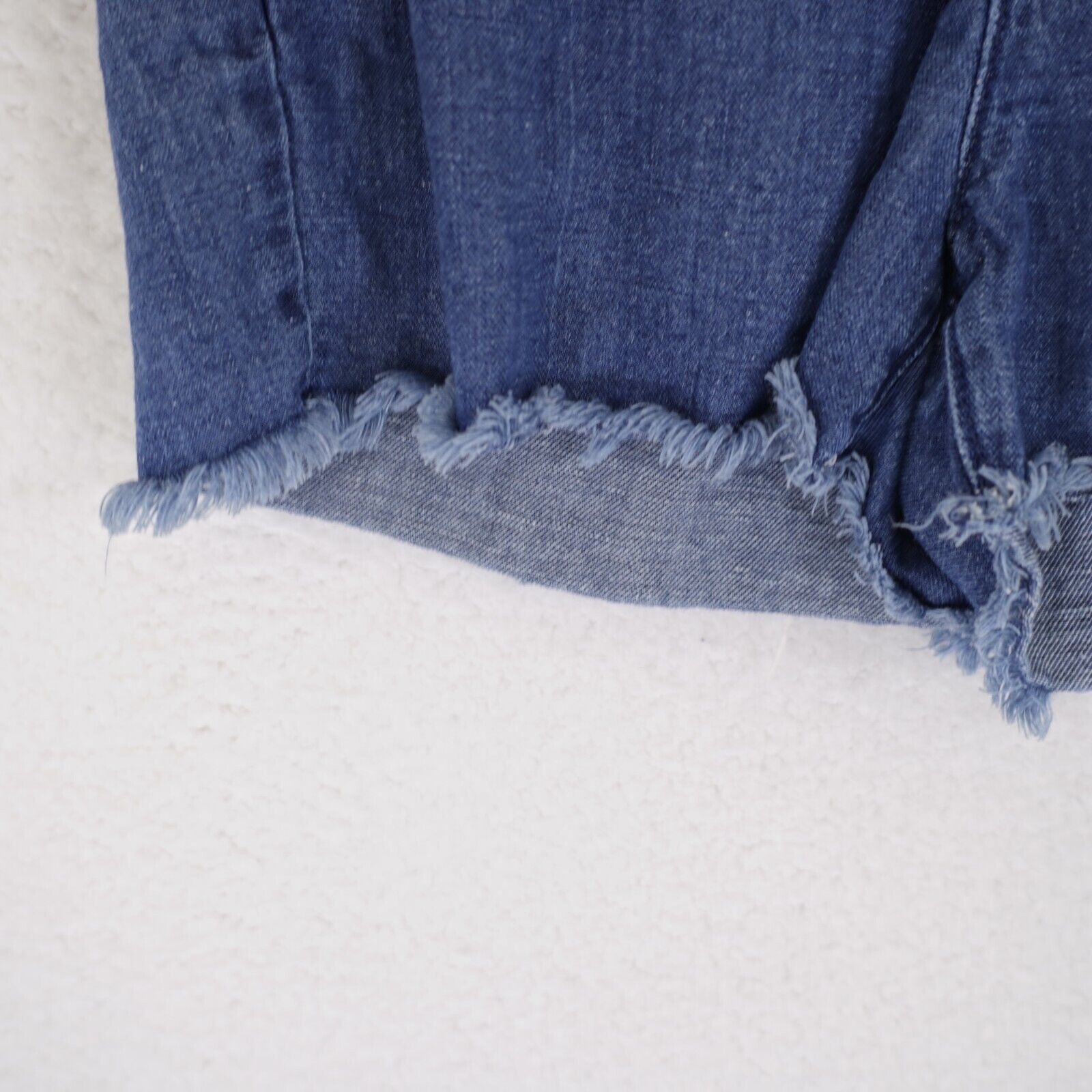 Ann Taylor Ann Taylor Loft Blue Denim Drawstring Elastic Waist Shorts S Size 28" / US 6 / IT 42 - 2 Thumbnail
