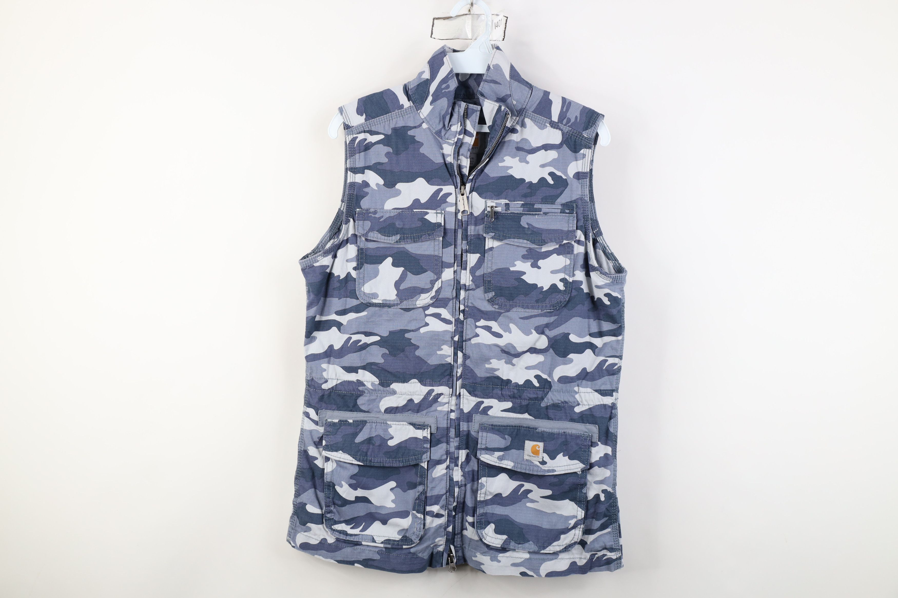Carhartt Vintage Carhartt Ripstop Camouflage Full Zip Vest Jacket Size S / US 4 / IT 40 - 1 Thumbnail