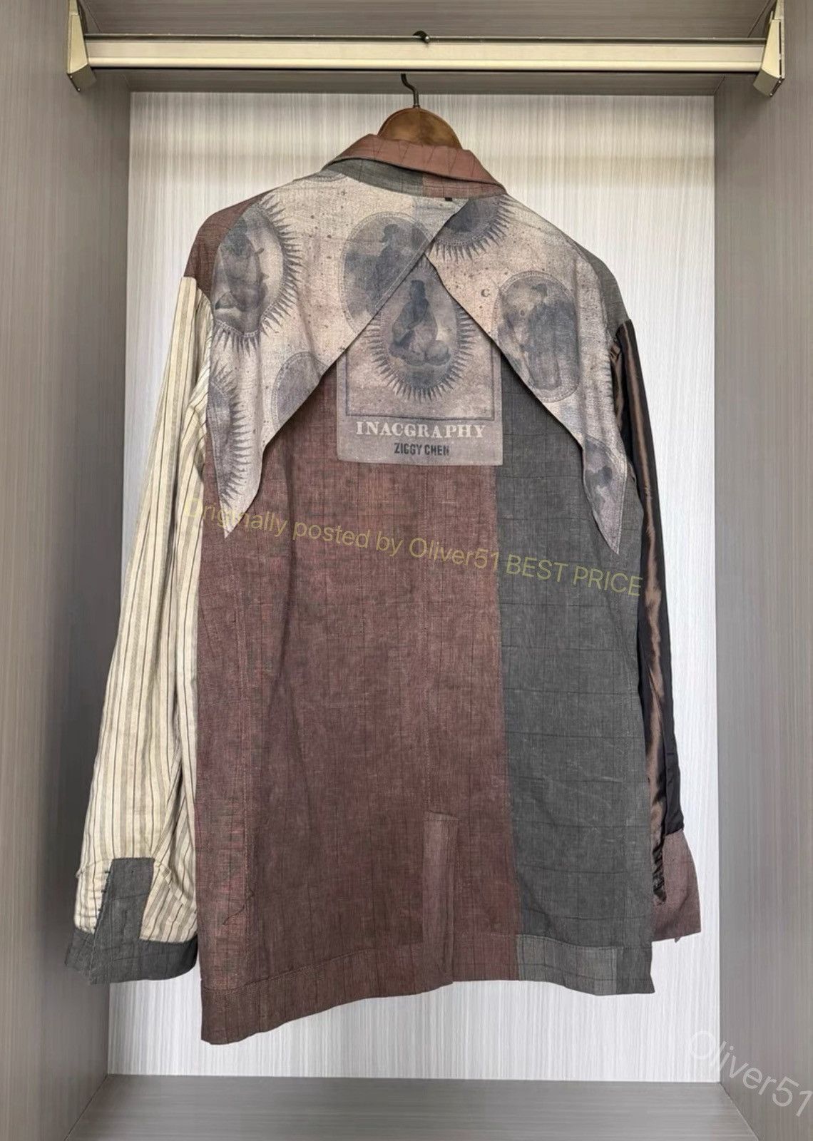 Ziggy Chen Ziggy Chen 23SS Silk‑Spliced Reversible Blazer YYYY17/2610 Size US S / EU 44-46 / 1 - 3 Thumbnail