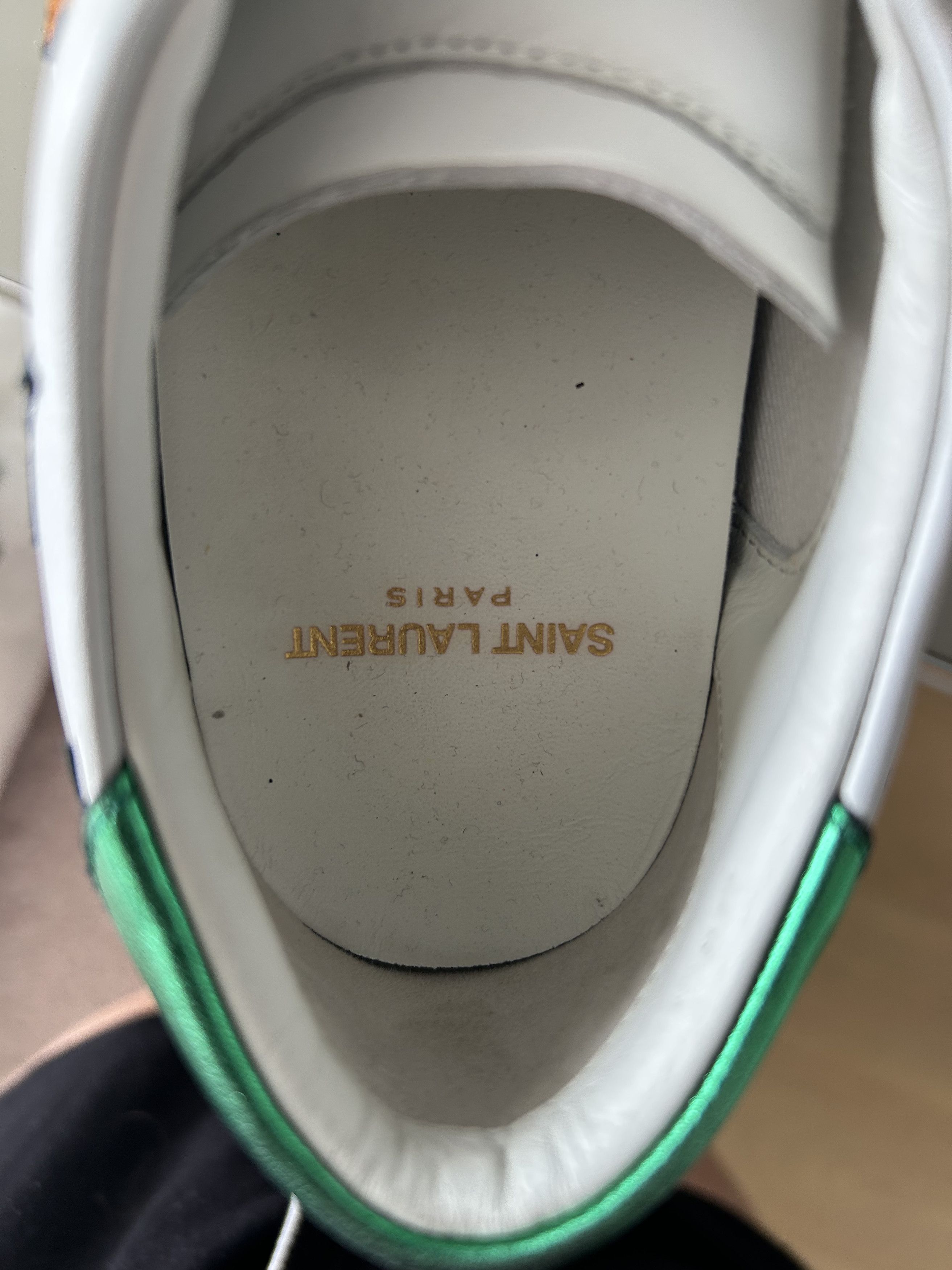 Saint Laurent Paris Saint Laurent - Court Leather Trainers with Stars - 38.5 Size US 8.5 / IT 38.5 - 9 Thumbnail