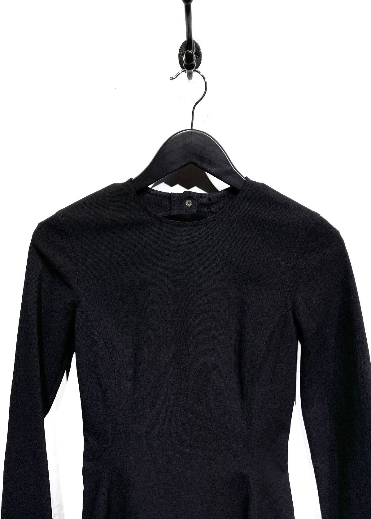 Rick Owens Rick Owens Black Open Back Long Sleeves Sade Dress Size S / US 4 / IT 40 - 2 Thumbnail