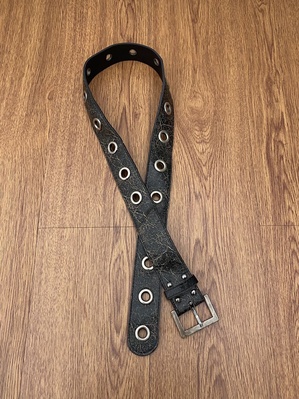 If Six Was Nine × Japanese Brand × Le Grande Bleu (L.G.B.) Black ringer belt Size ONE SIZE - 1 Thumbnail