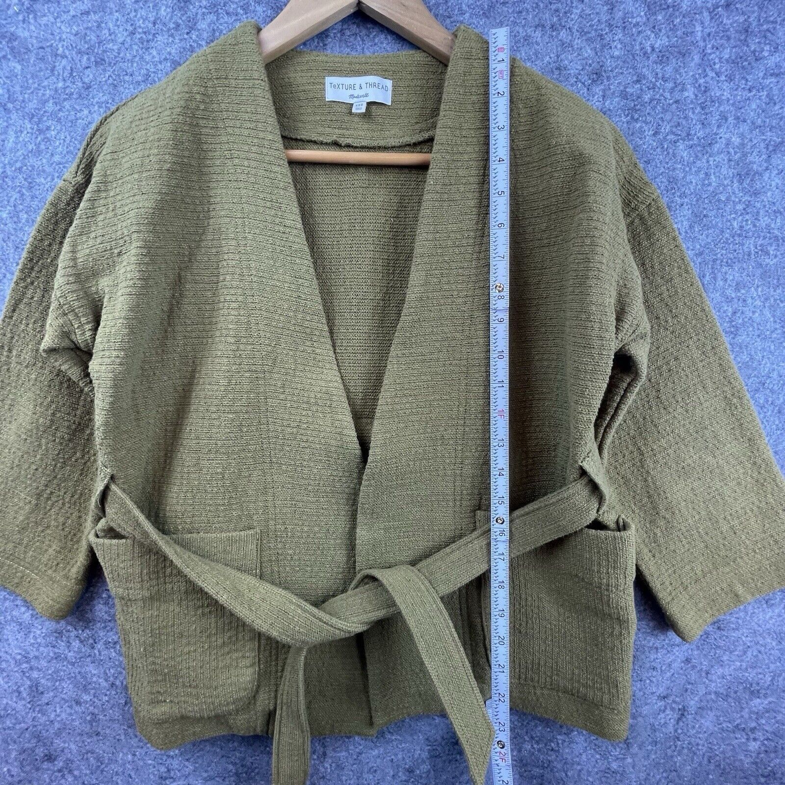 Madewell Texture & Thread Madewell Wrap Jacket Women XXS Spiced Olive Size XXS / US 00 / IT 34 - 4 Thumbnail
