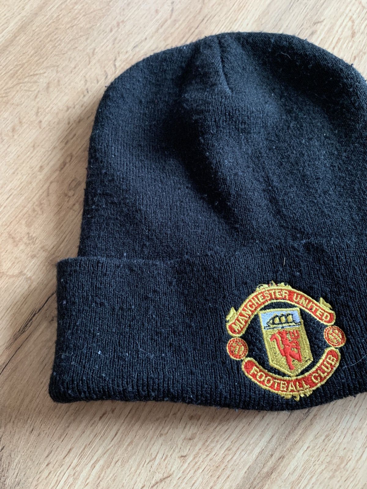 Vintage Manchester United Vintage Football Winter Hat Umbro Soccer Size ONE SIZE - 3 Thumbnail