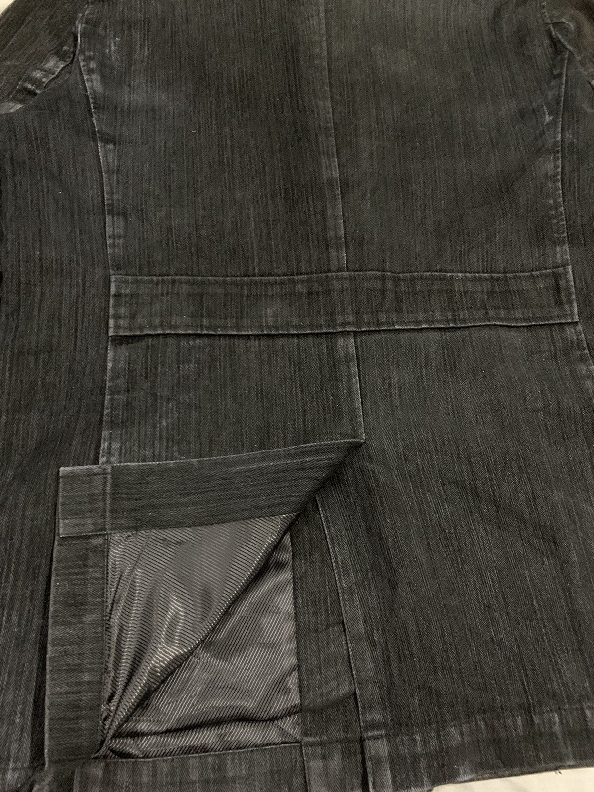 Kansai Yamamoto Kansai Yamamoto Buckle Collar Bondage Faded Denim Jacket Size US L / EU 52-54 / 3 - 16 Thumbnail