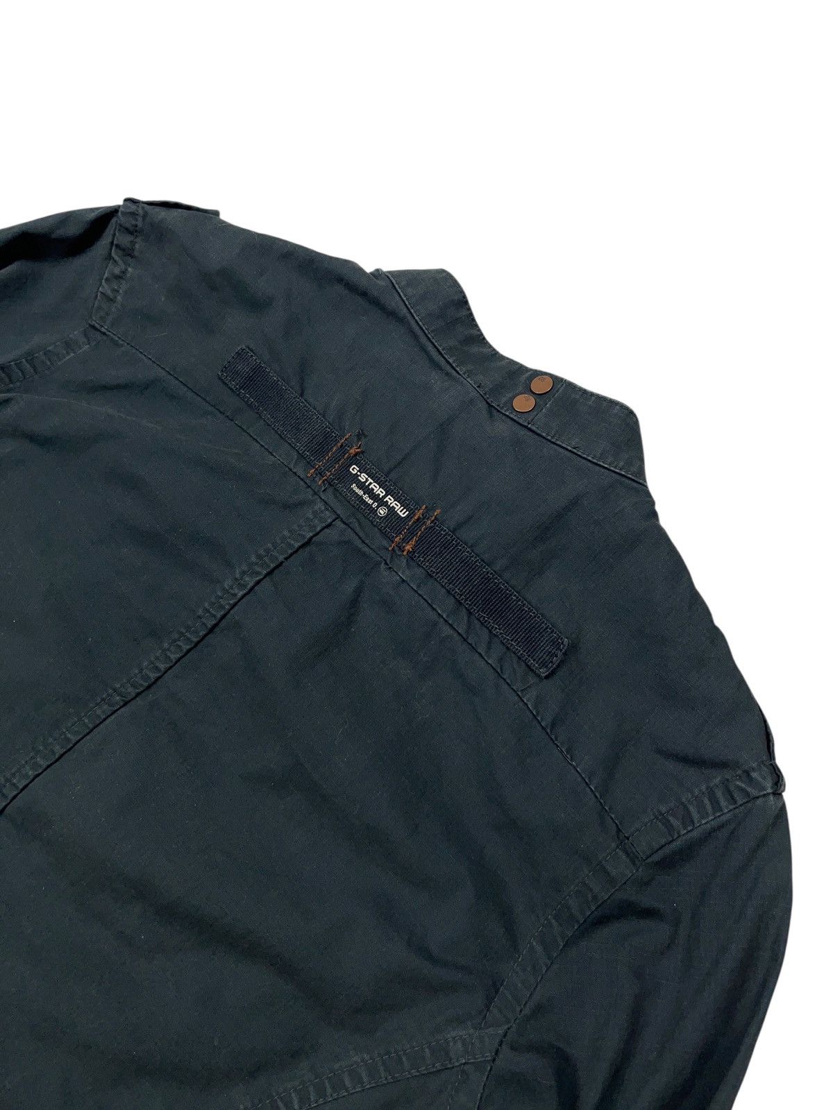 G-Star Vintage G-Star Raw Zip Biker Jacket Lightweight Overshirt Size S / US 4 / IT 40 - 12 Thumbnail