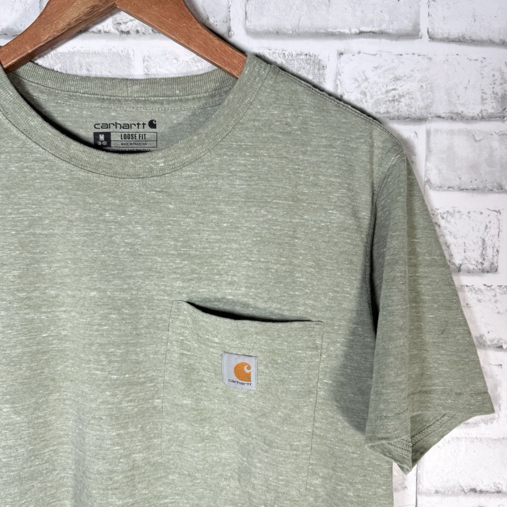 Carhartt Carhartt Tee Mens Size M Pocket Green Loose Fit Casual Shirt Size US M / EU 48-50 / 2 - 2 Thumbnail