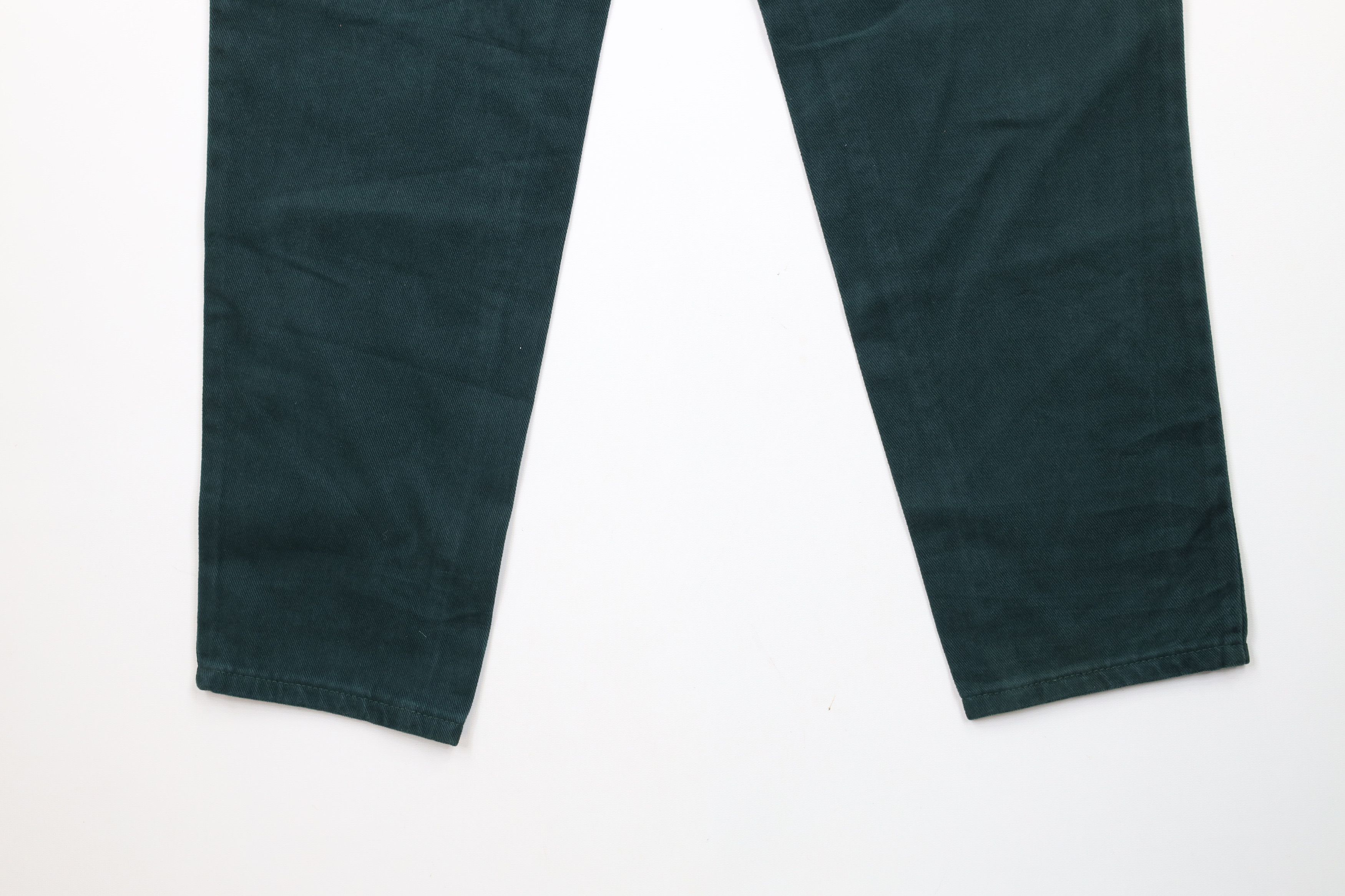 Lee × Vintage Deadstock Vintage 90s Lee Tapered Leg Denim Jeans Green USA Size 34" / US 12 / IT 48 - 12 Thumbnail