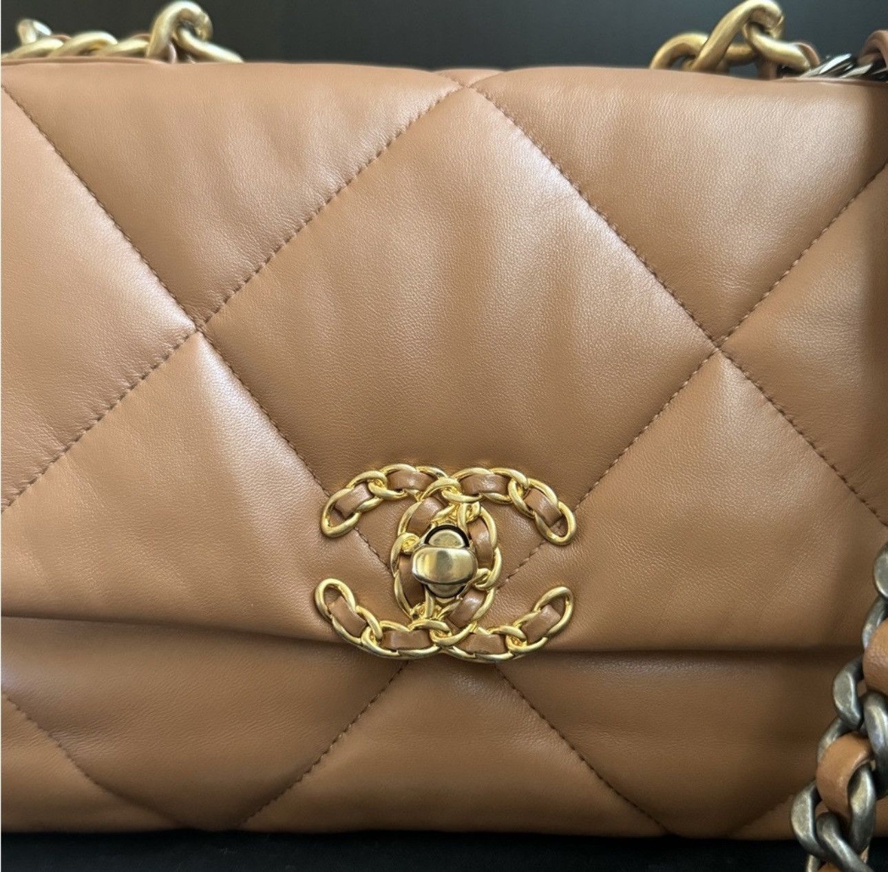 Chanel chanel 19 flap bag small Rare Caramel Retail $7,200 Size ONE SIZE - 3 Thumbnail